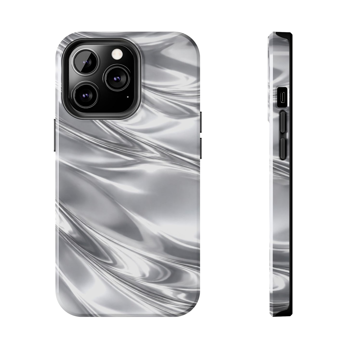Silver Metallic - Protective Phone Case