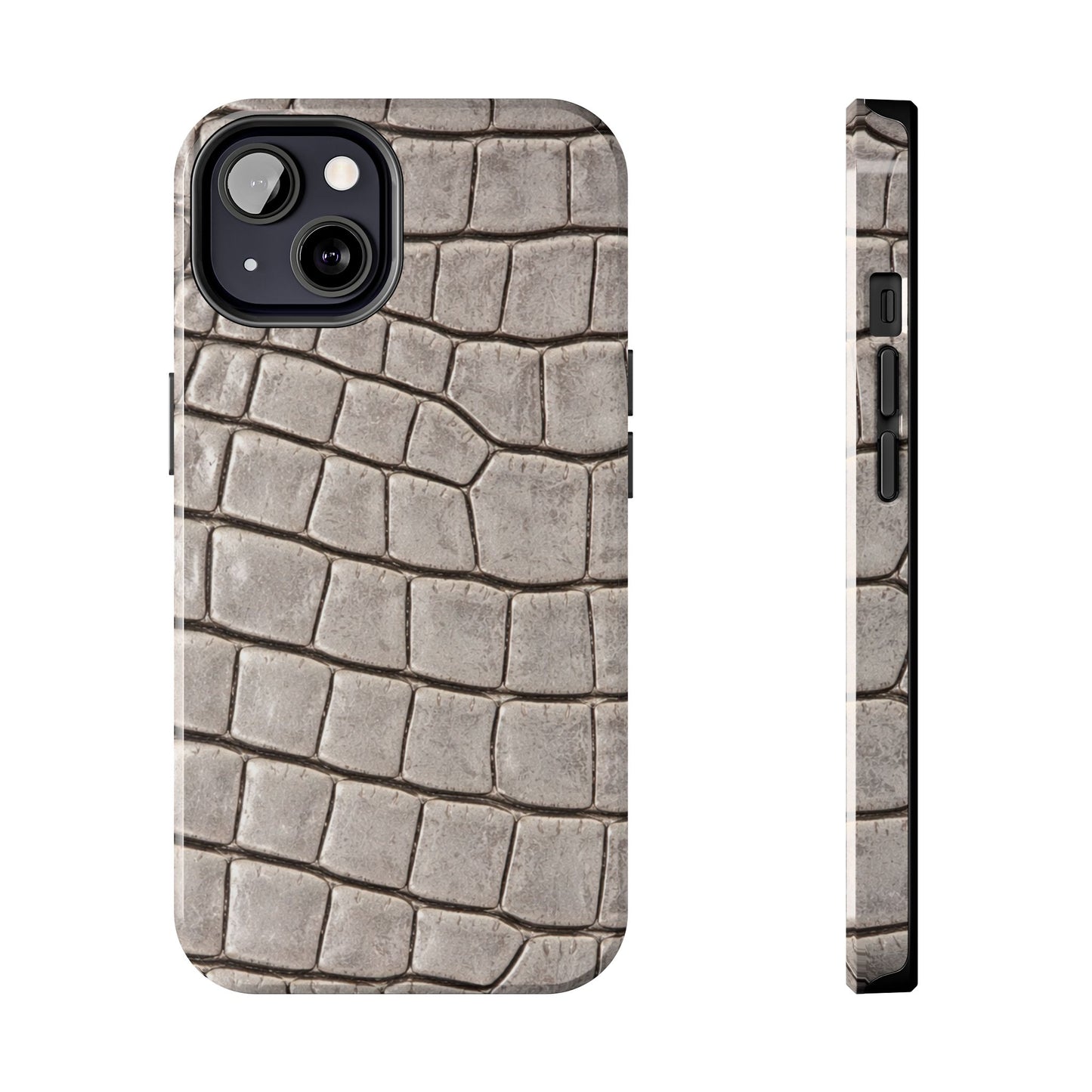2000s Grey Crocodile - Protective Phone Case