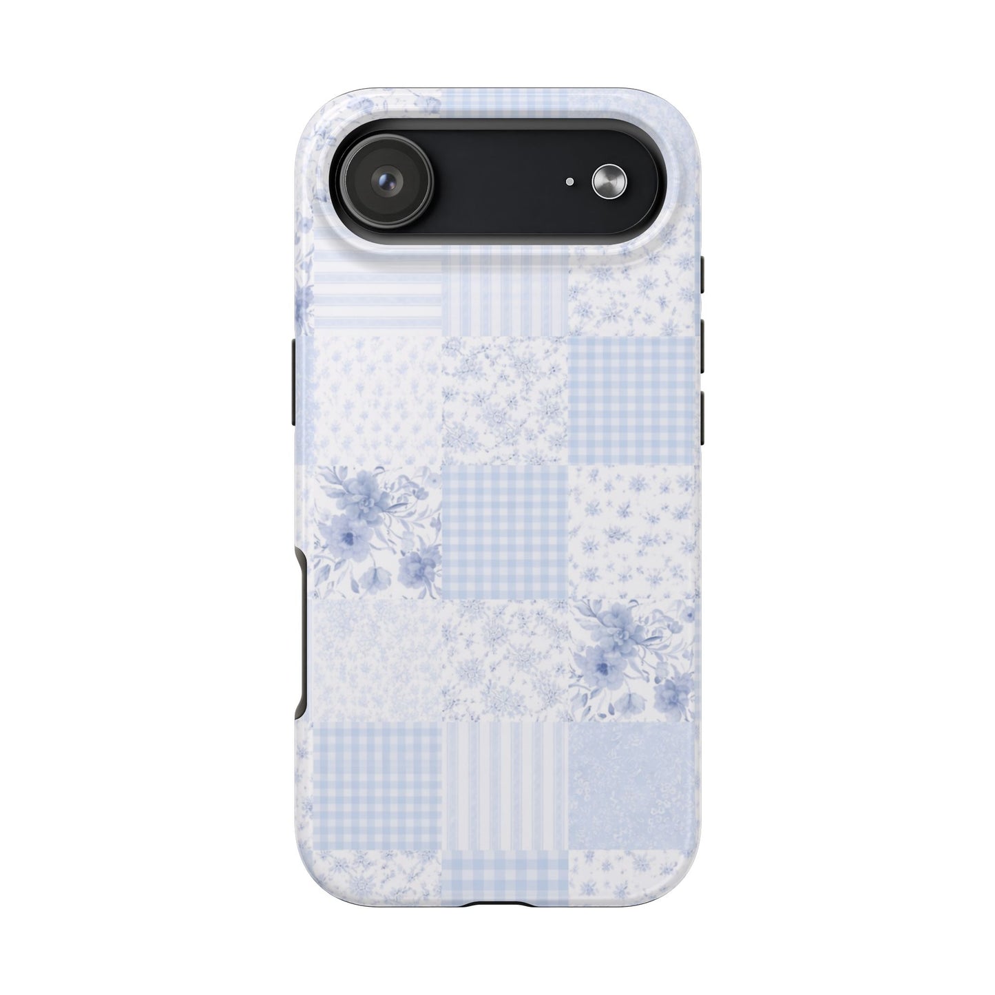 Baby Blue Plaid - Protective Phone Case