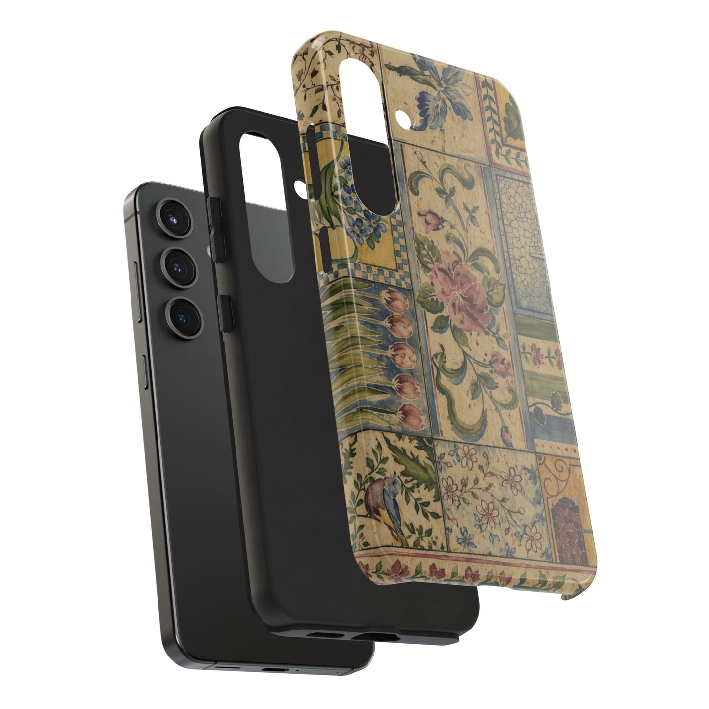 Vintage Floral Patchwork - Protective Phone Case