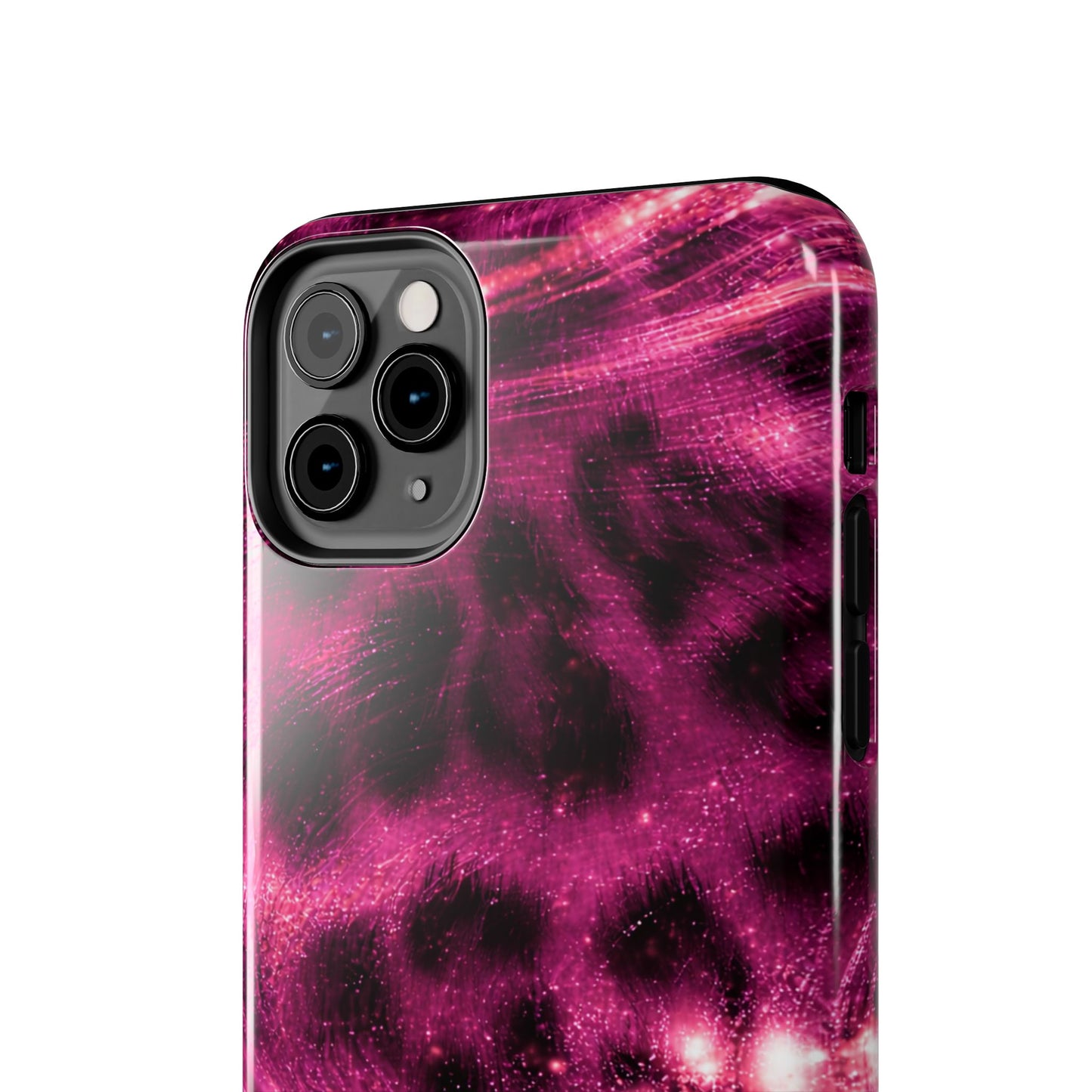 Magenta Y2K Leopard - Protective Phone Case