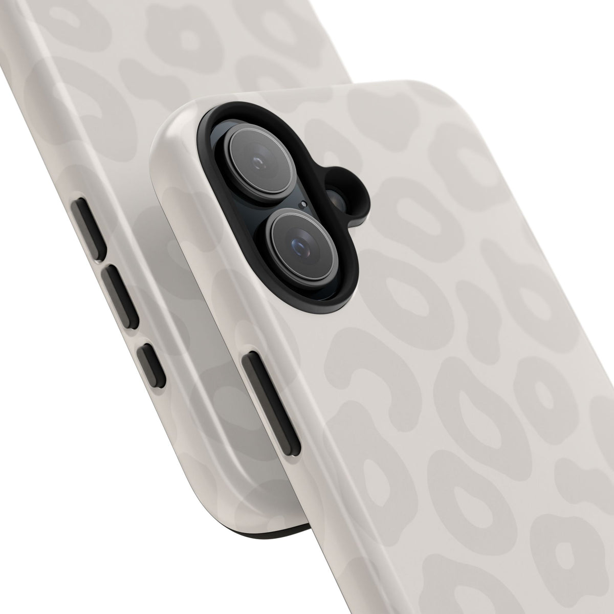 Beige Leopard Tough Phone Case – Protective Animal Print Phone Cover