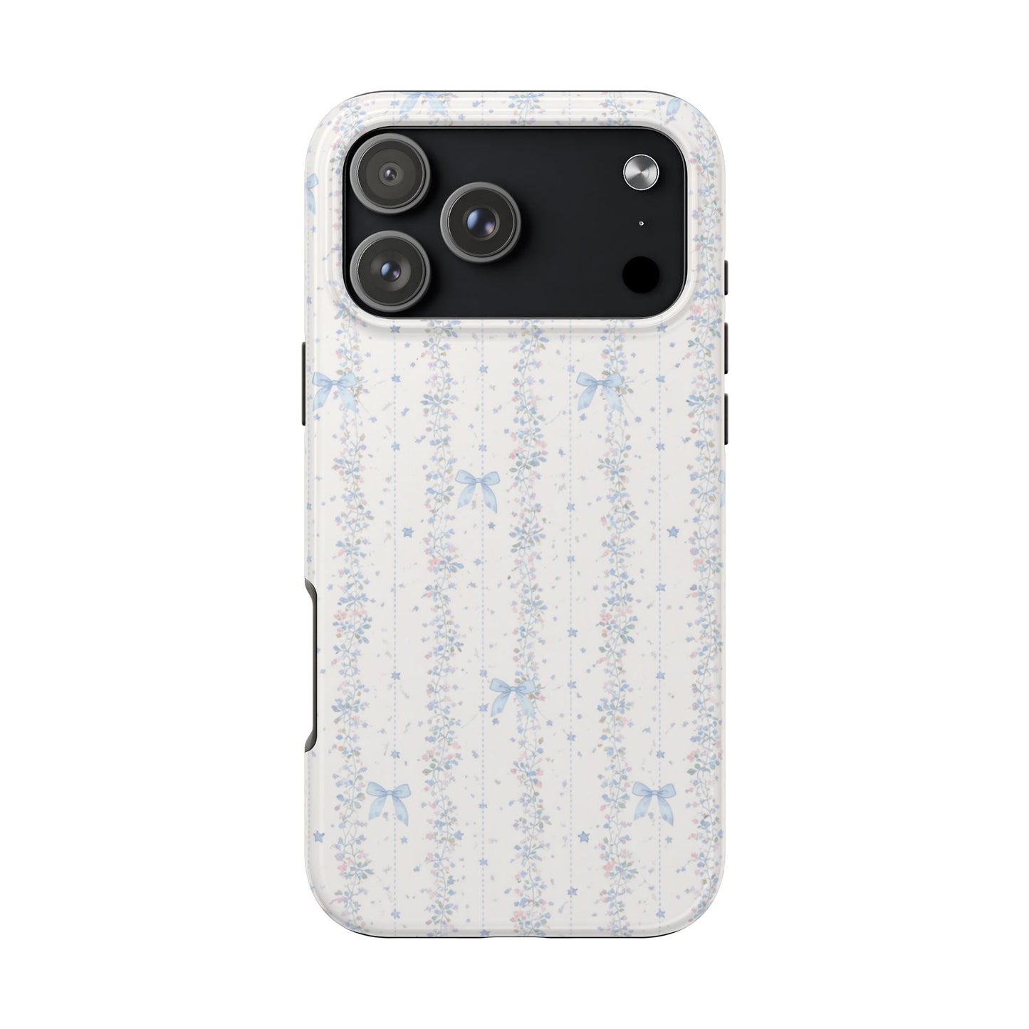 Bows and Stripes - Protective Phone Case