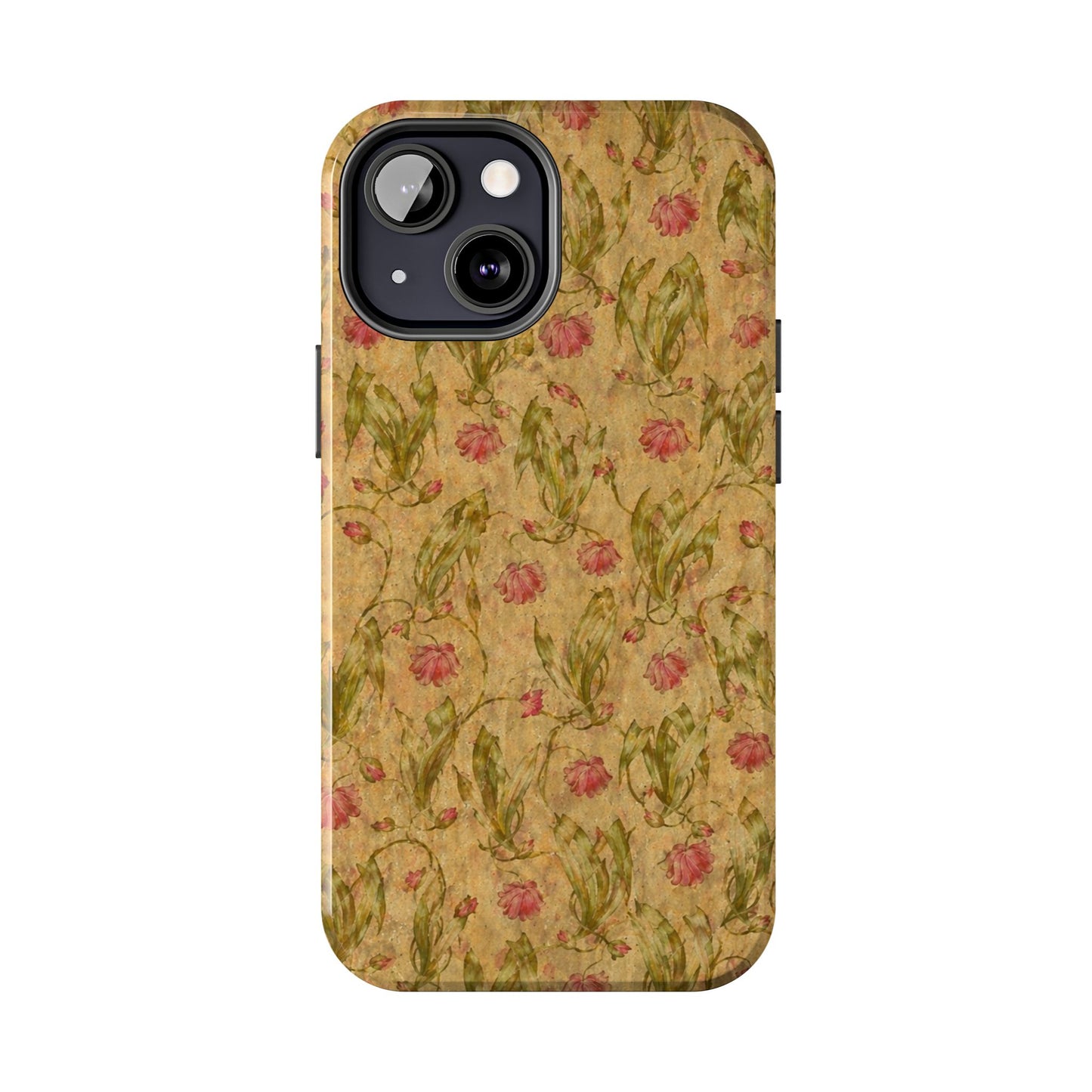 Roses on Aged Paper - Protective Phone Case