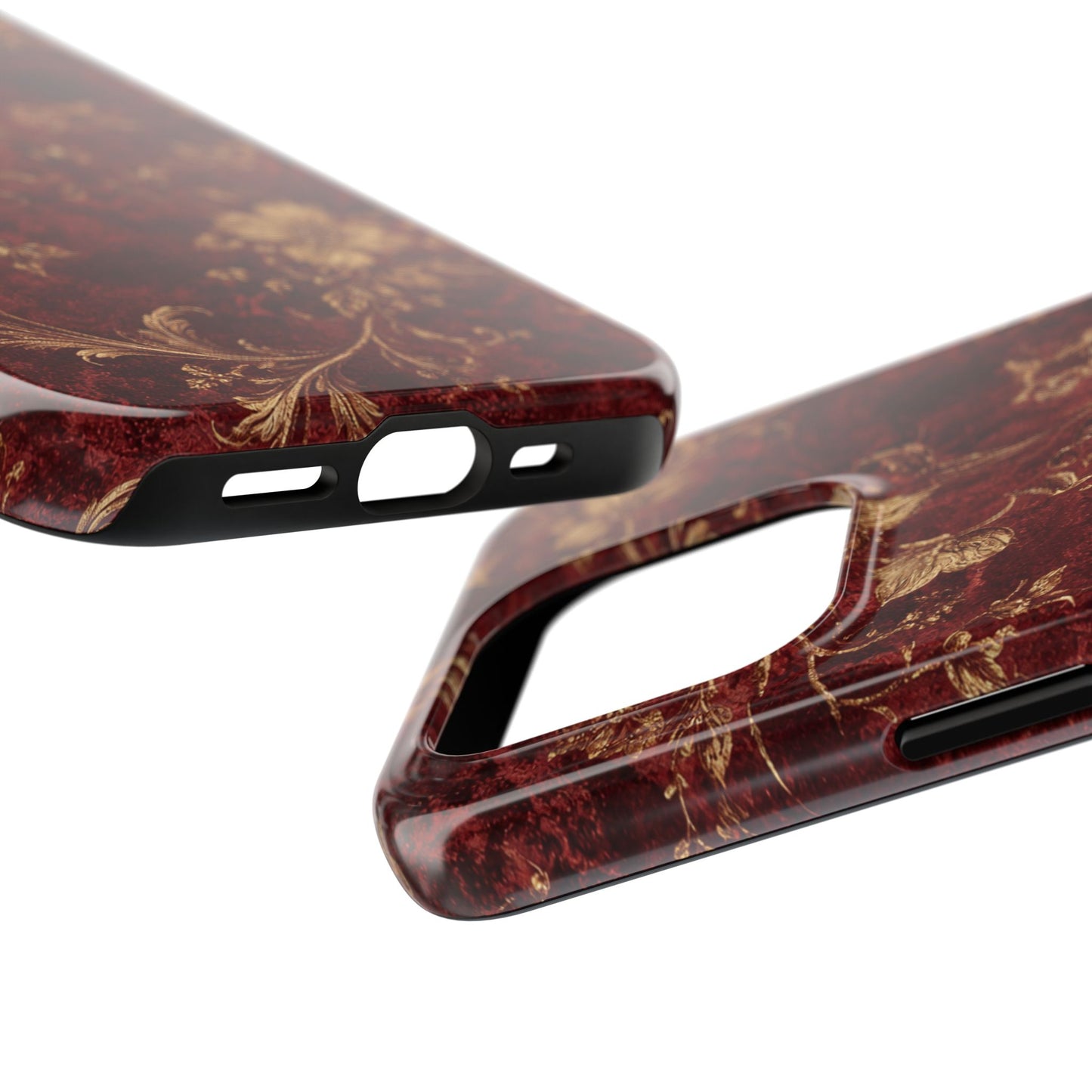 Floral Burgundy - Protective Phone Case