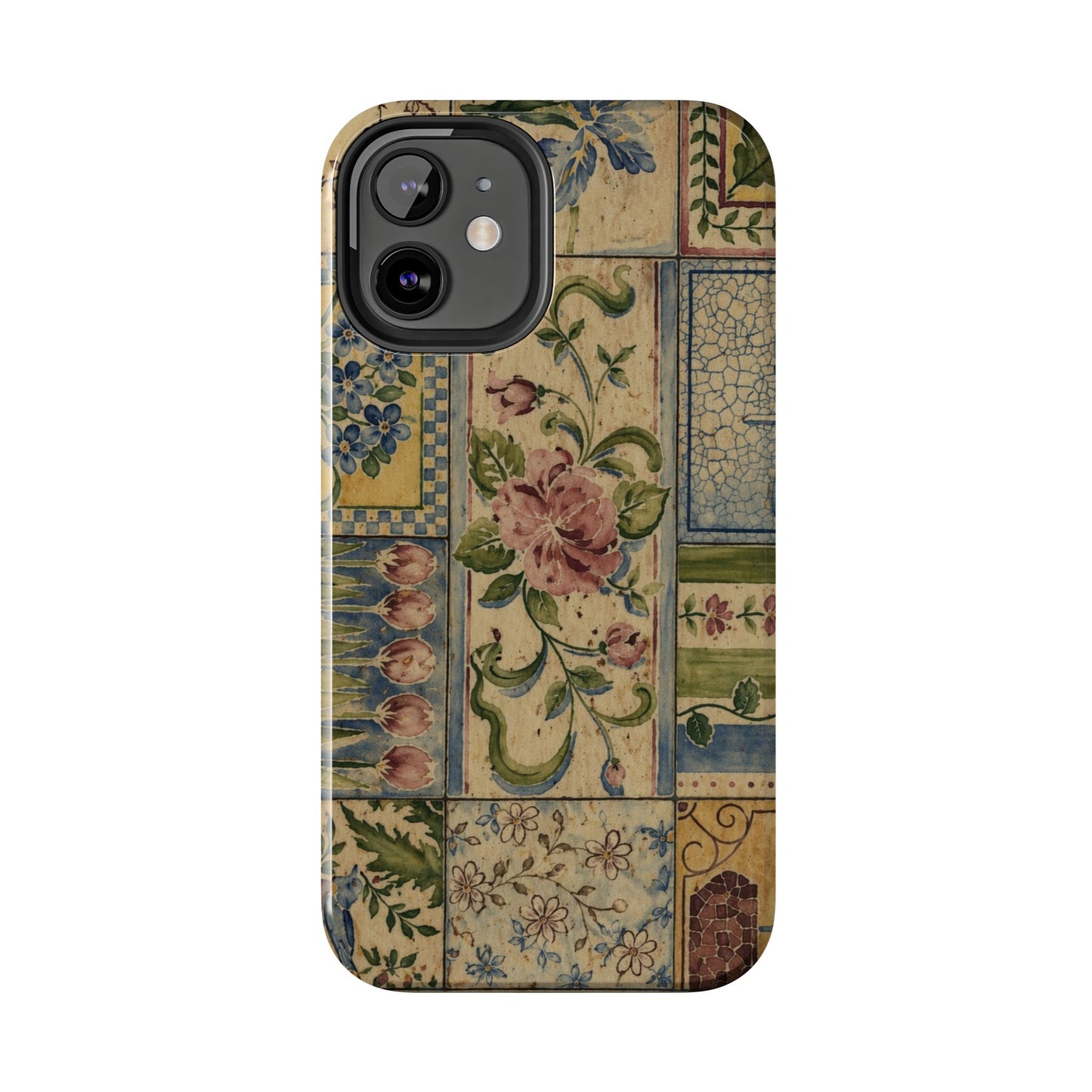 Vintage Floral Patchwork - Protective Phone Case