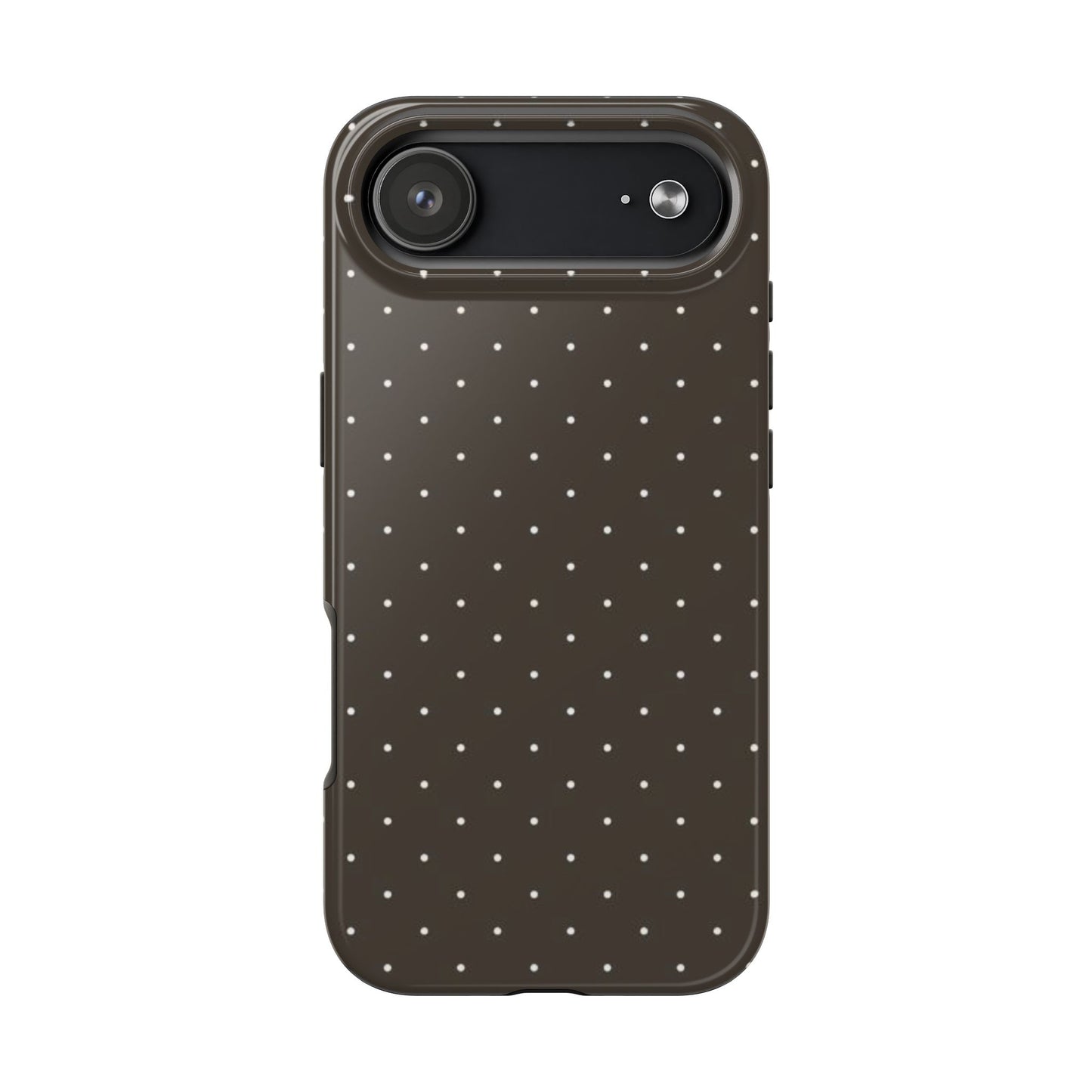 Brown Mini Polka Dot - Protective Phone Case