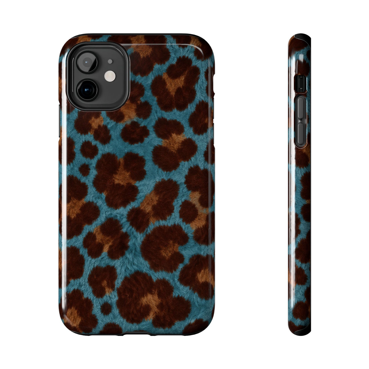 Teal Leopard - Protective Phone Case