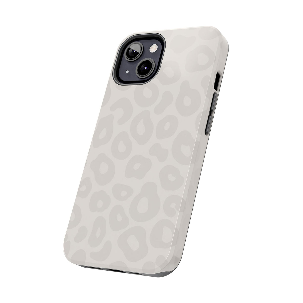 Beige Leopard Tough Phone Case – Protective Animal Print Phone Cover