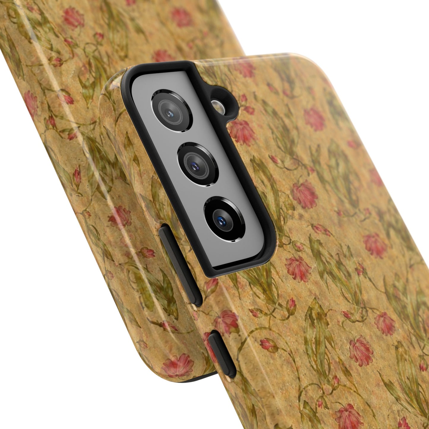 Roses on Aged Paper - Protective Phone Case
