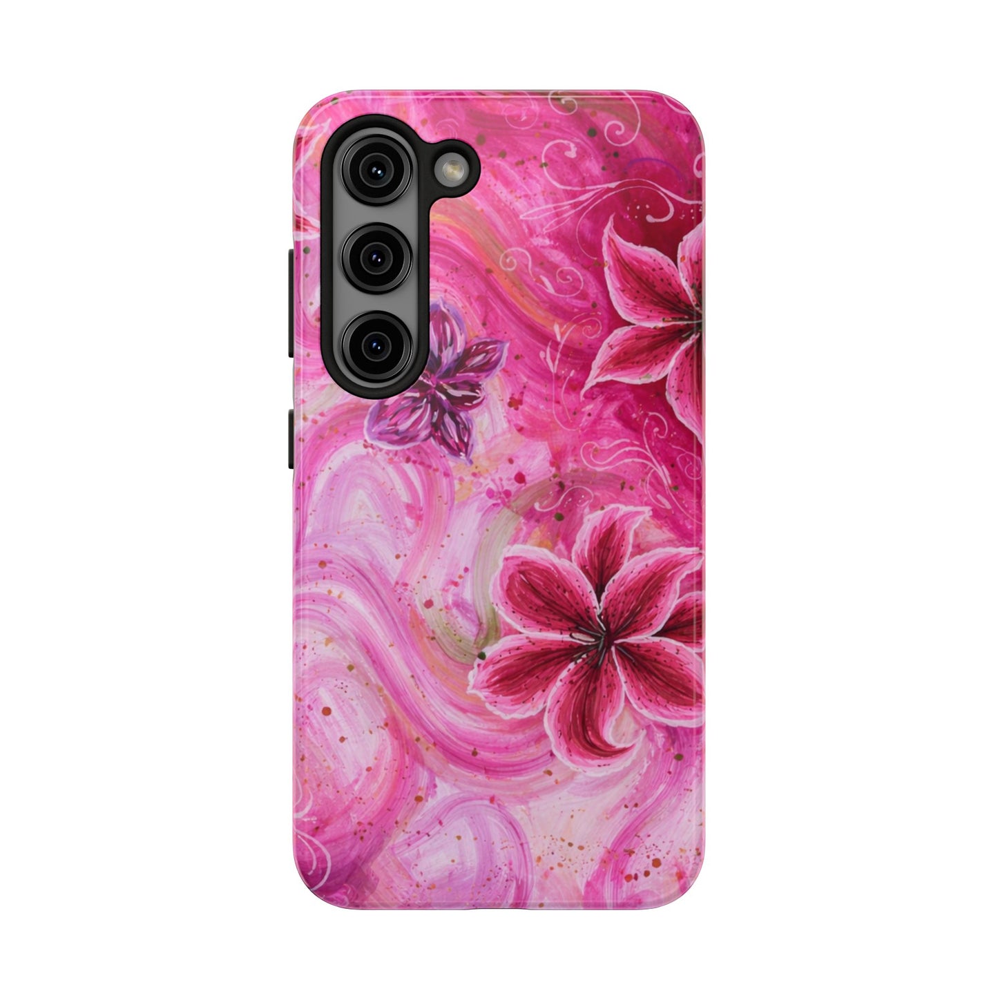 Watercolor Hibiscus - Protective Phone Case
