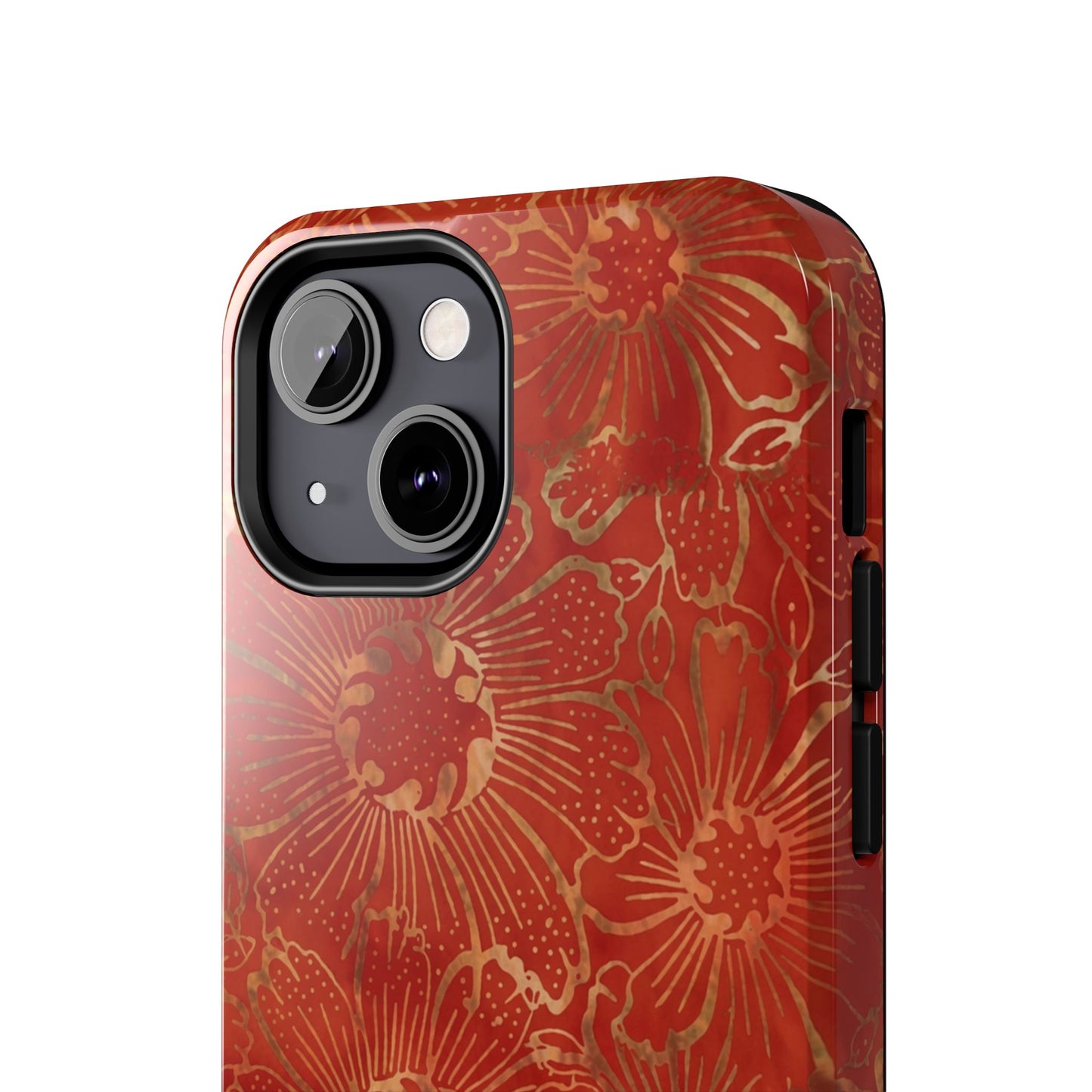 Radiant Red Florals - Protective Phone Case