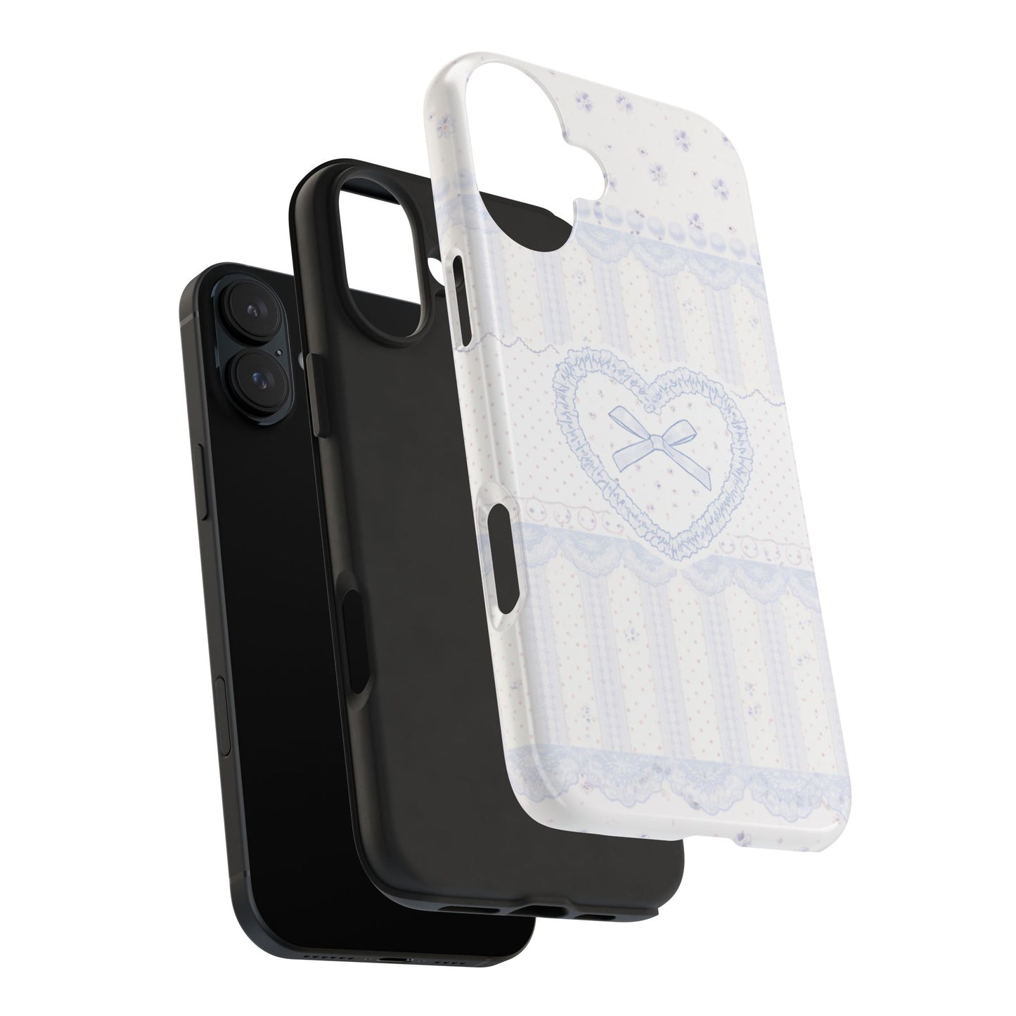 Coquette Blue Lace - Protective Phone Case