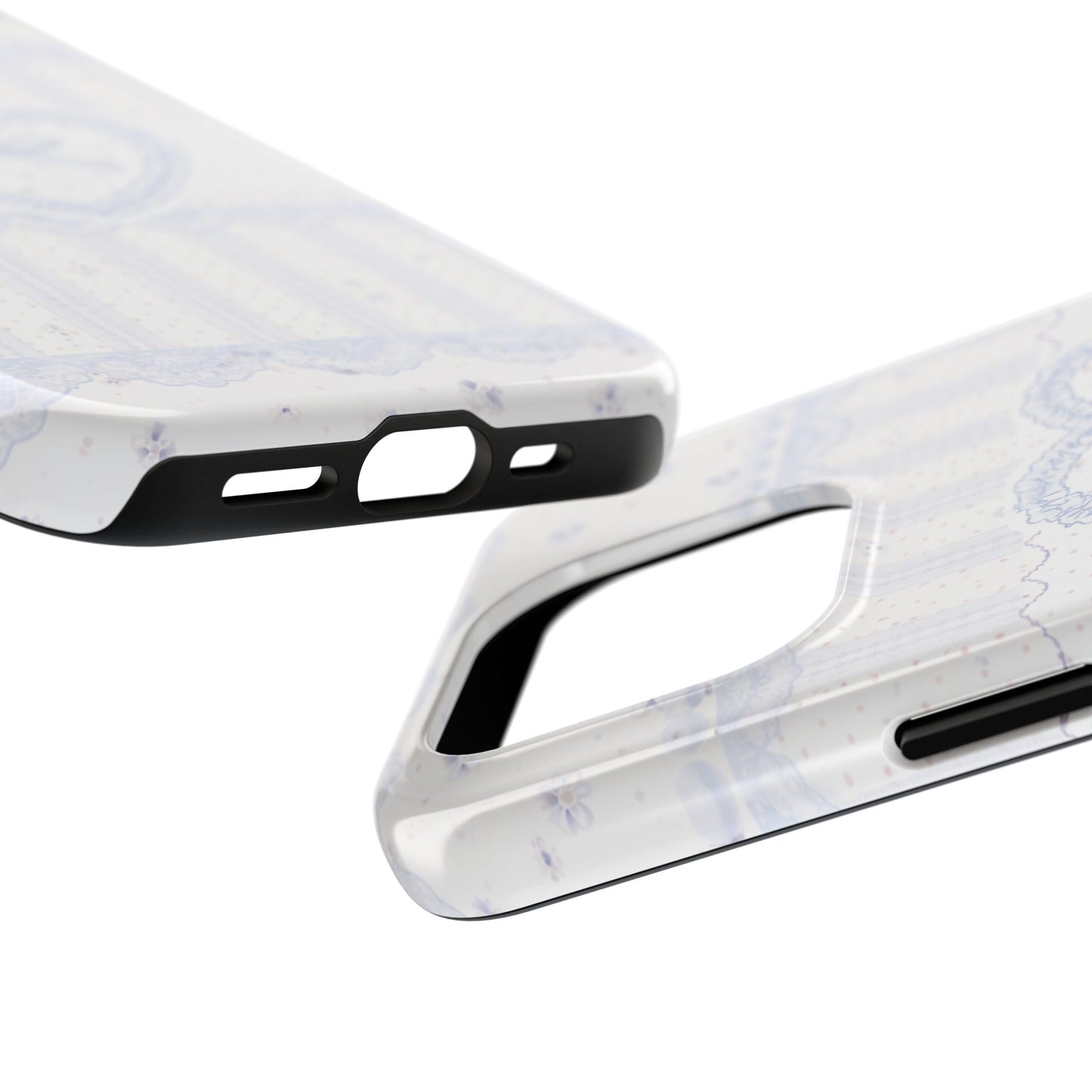 Coquette Blue Lace - Protective Phone Case