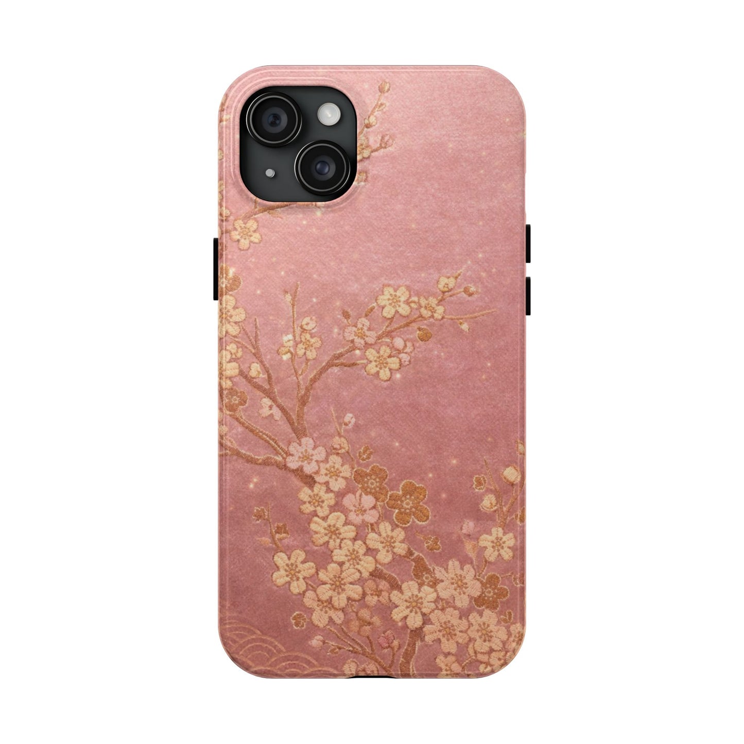 Pink Gold Cherry Blossom - Protective Phone Case