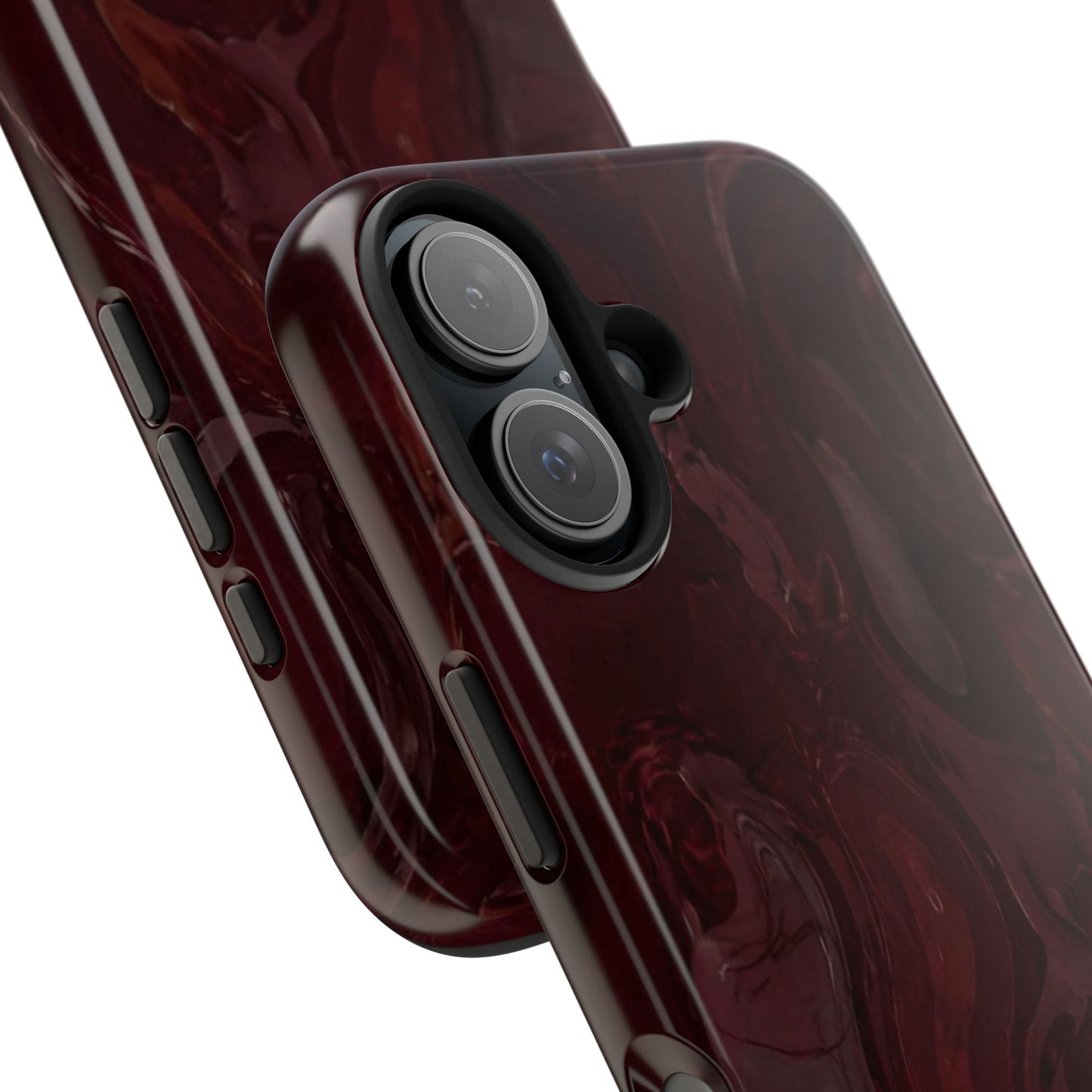 Glossy Maroon - Protective Phone Case