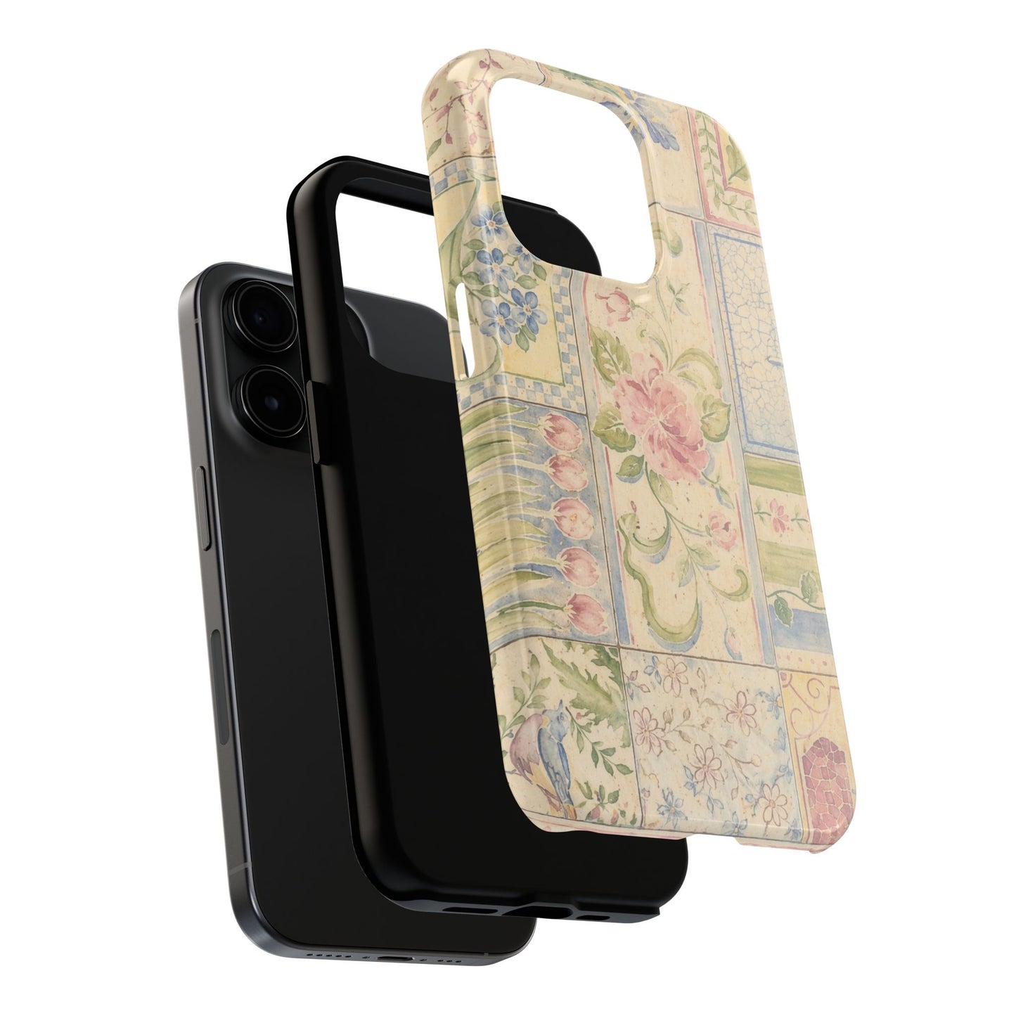 Floral Patchwork - Protective Phone Case