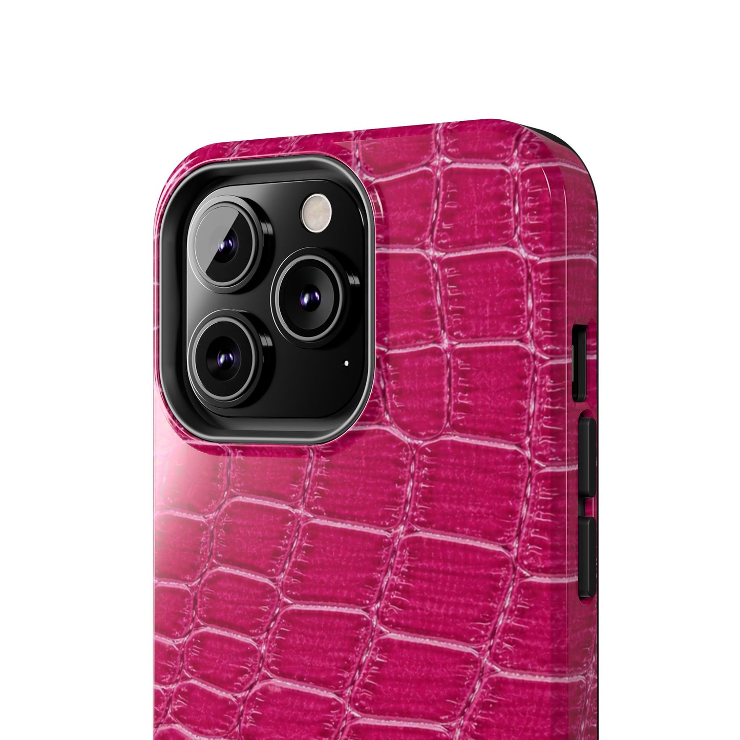Pink Crocodile Pattern - Protective Phone Case