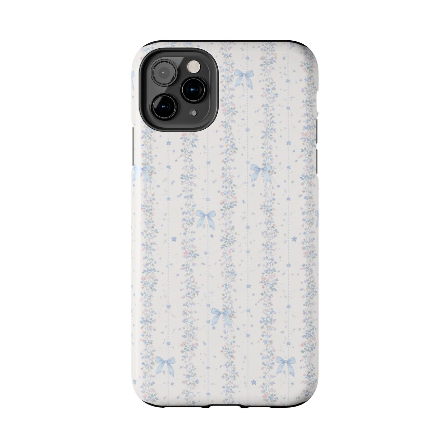 Bows and Stripes - Protective Phone Case