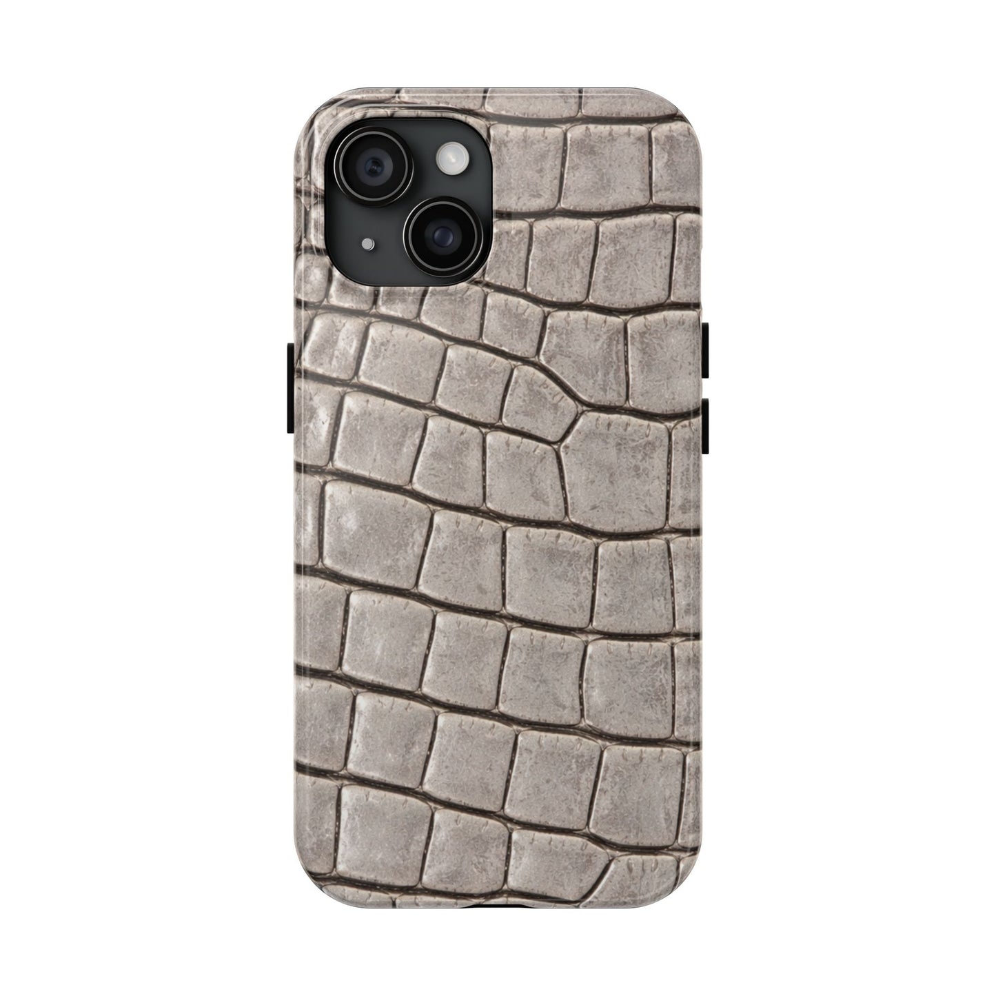 2000s Grey Crocodile - Protective Phone Case
