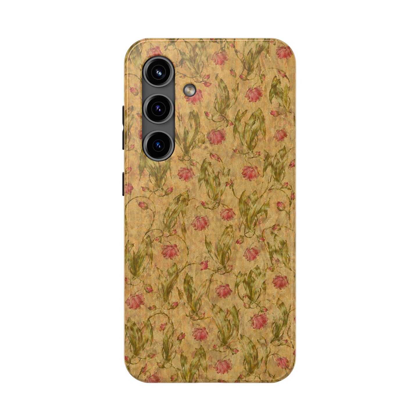 Roses on Aged Paper - Protective Phone Case