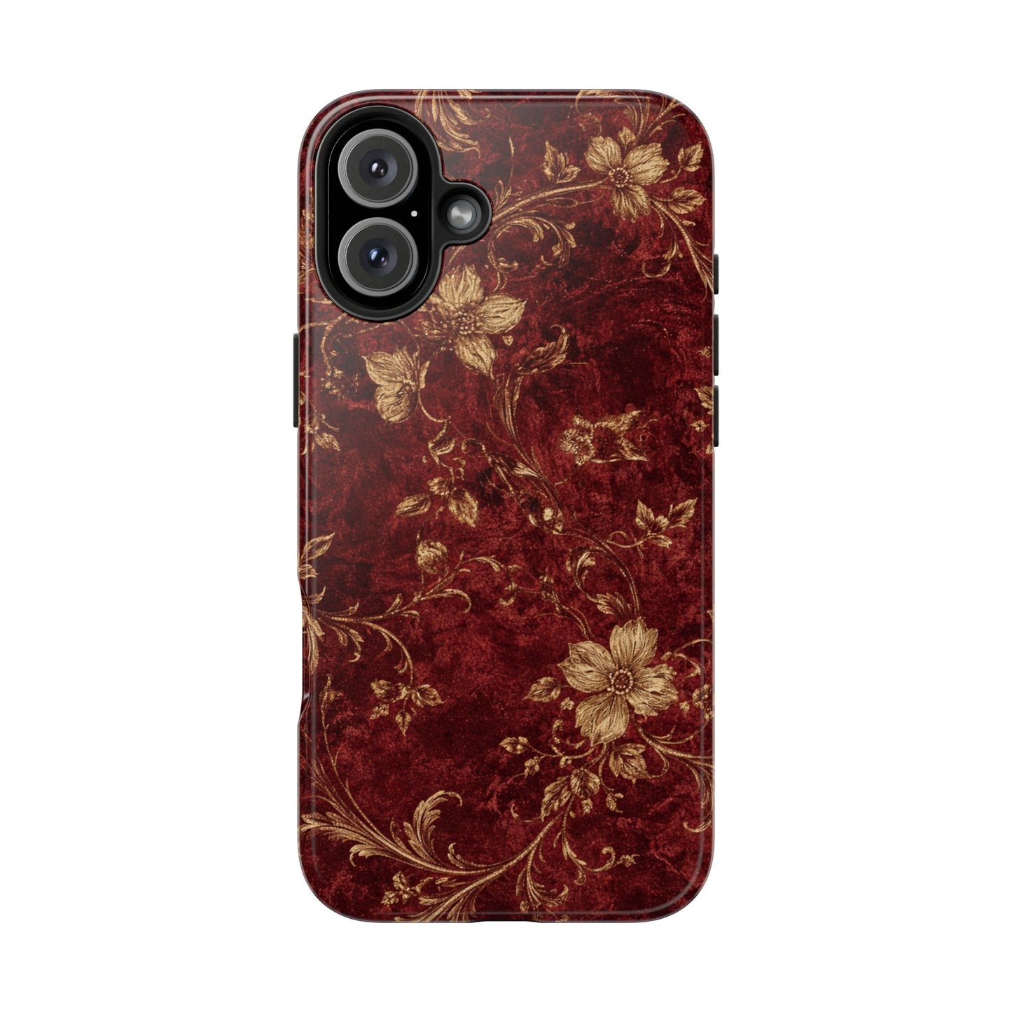Floral Burgundy - Protective Phone Case