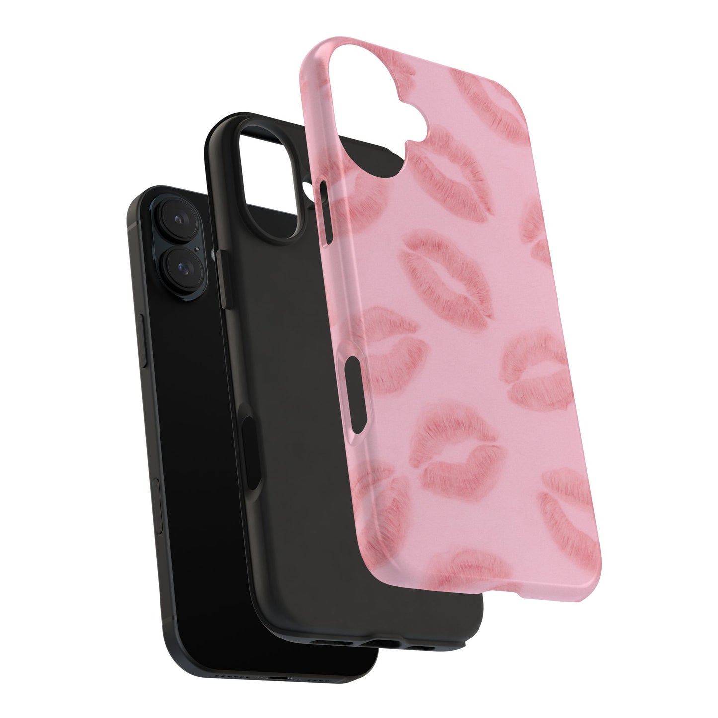 Pink Rosy Kisses - Protective Phone Case