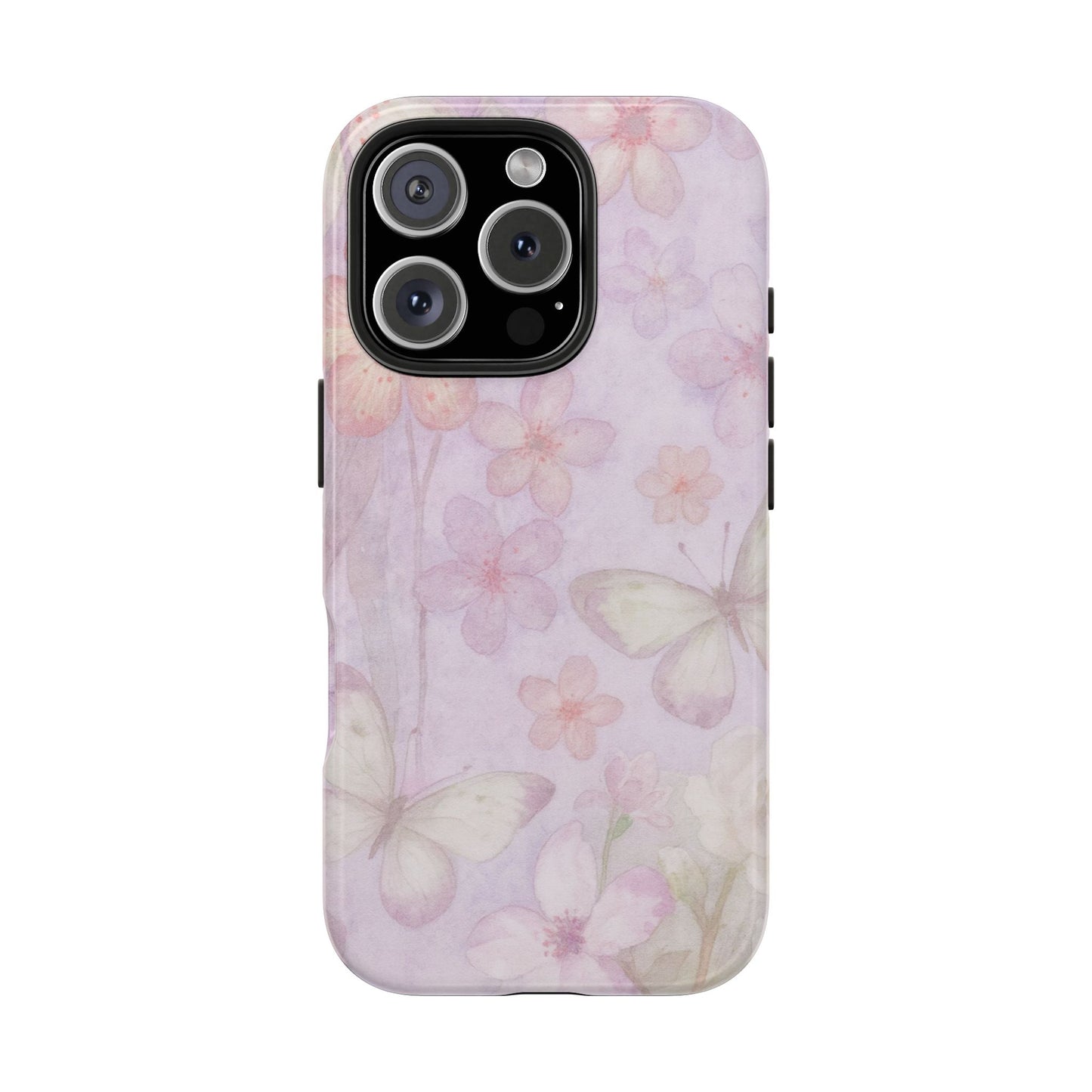 Lilac Butterfly - Protective Phone Case