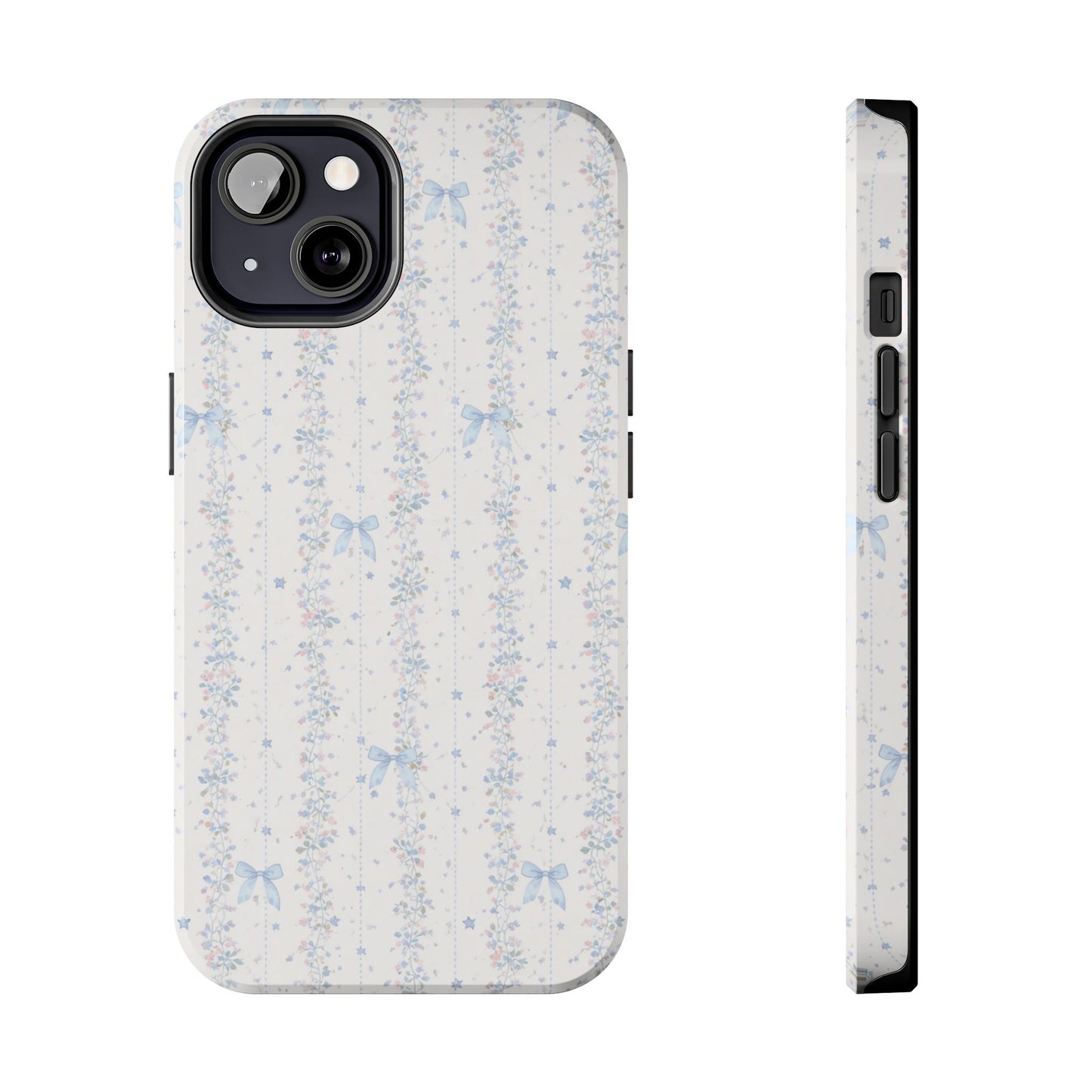 Bows and Stripes - Protective Phone Case
