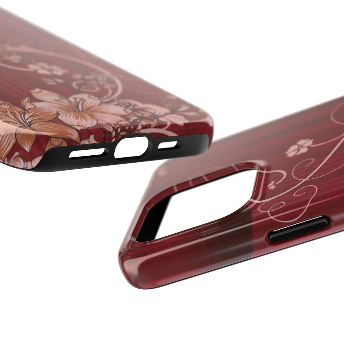 Crimson Bloom - Protective Phone Case