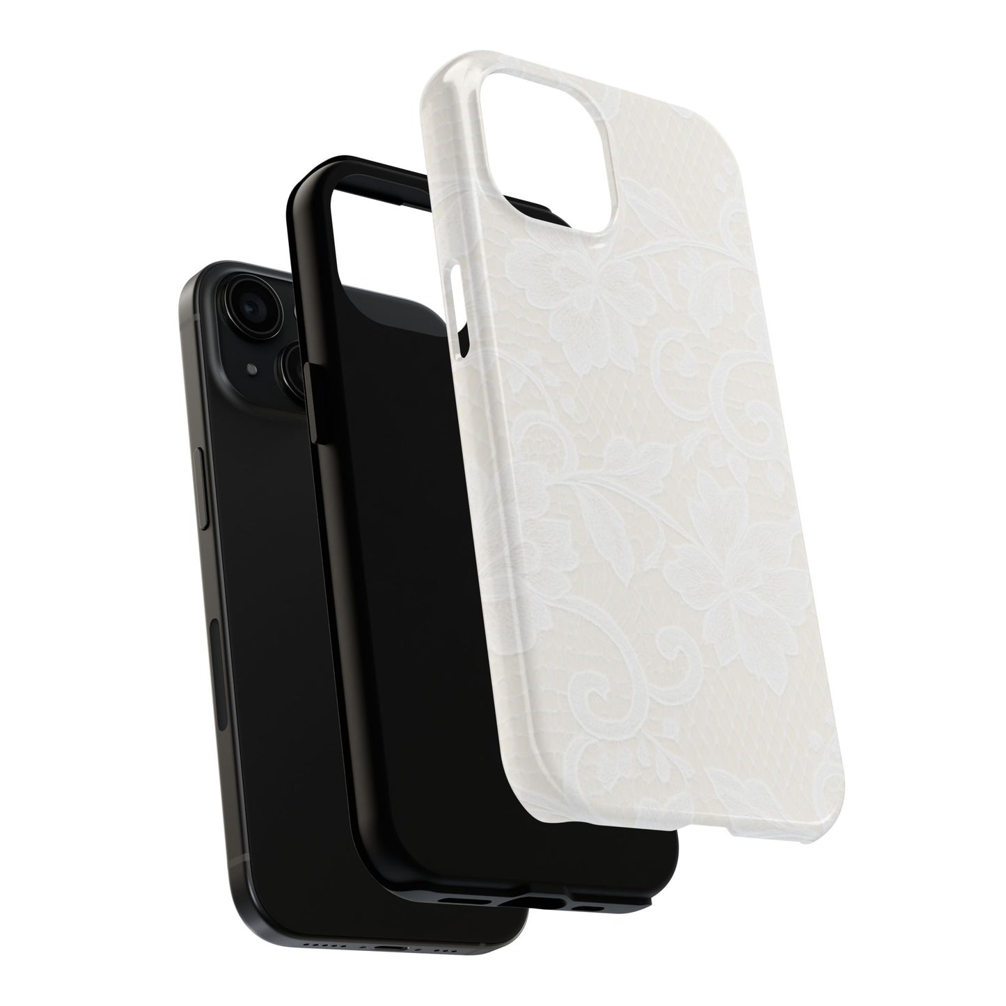White Lace - Protective Phone Case
