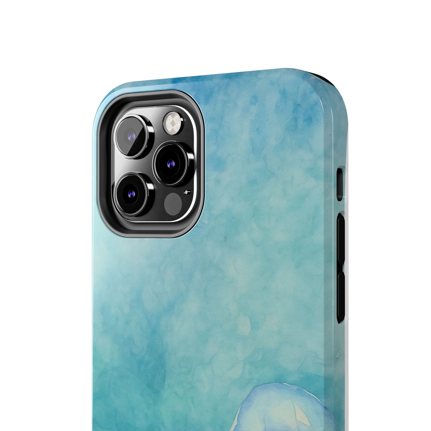 Sea-Blue Jellyfish - Protective Phone Case