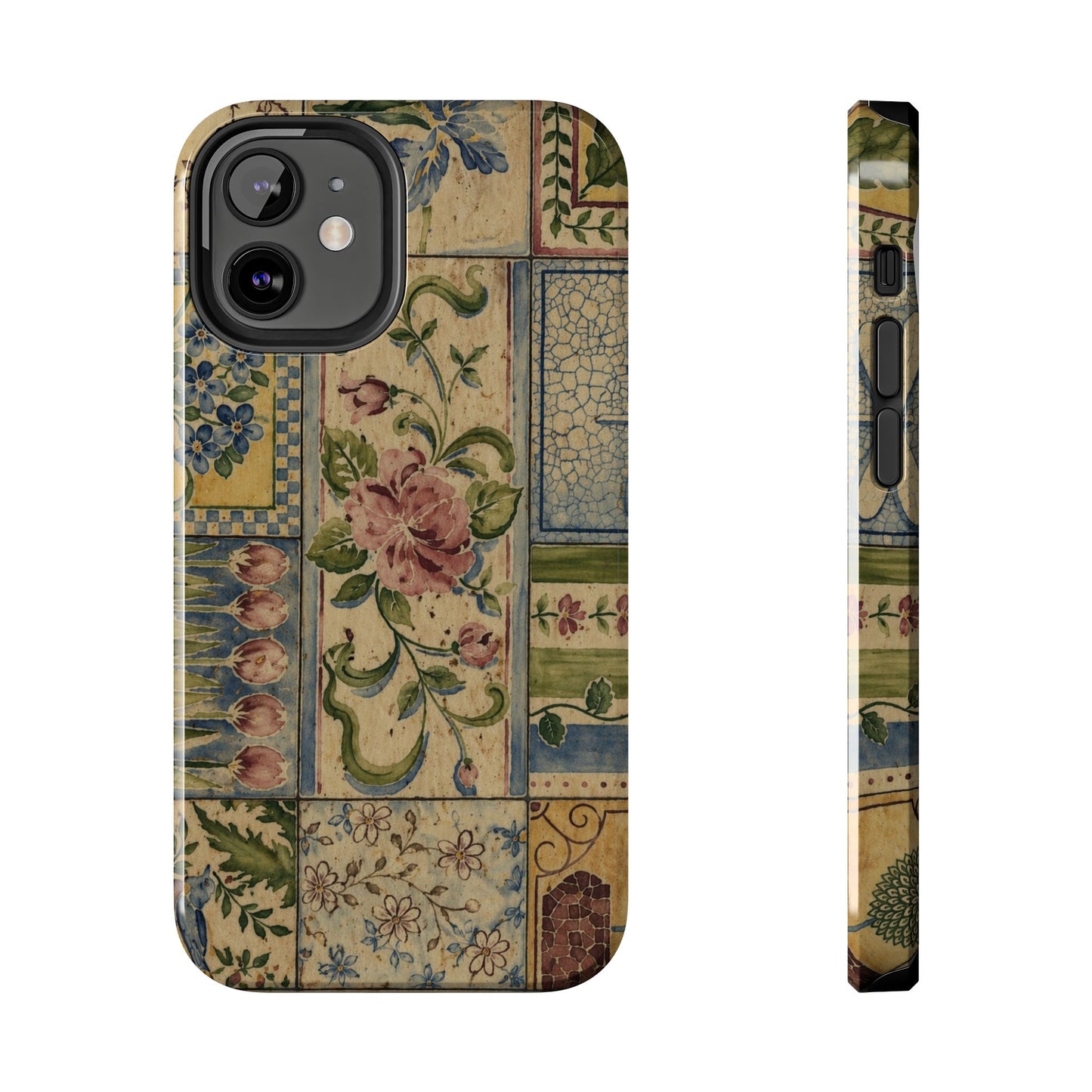 Vintage Floral Patchwork - Protective Phone Case
