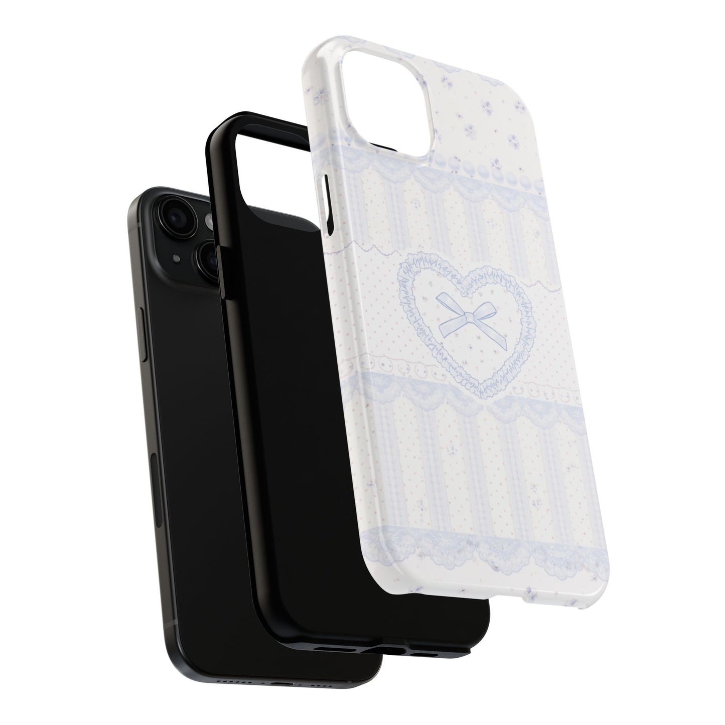 Coquette Blue Lace - Protective Phone Case