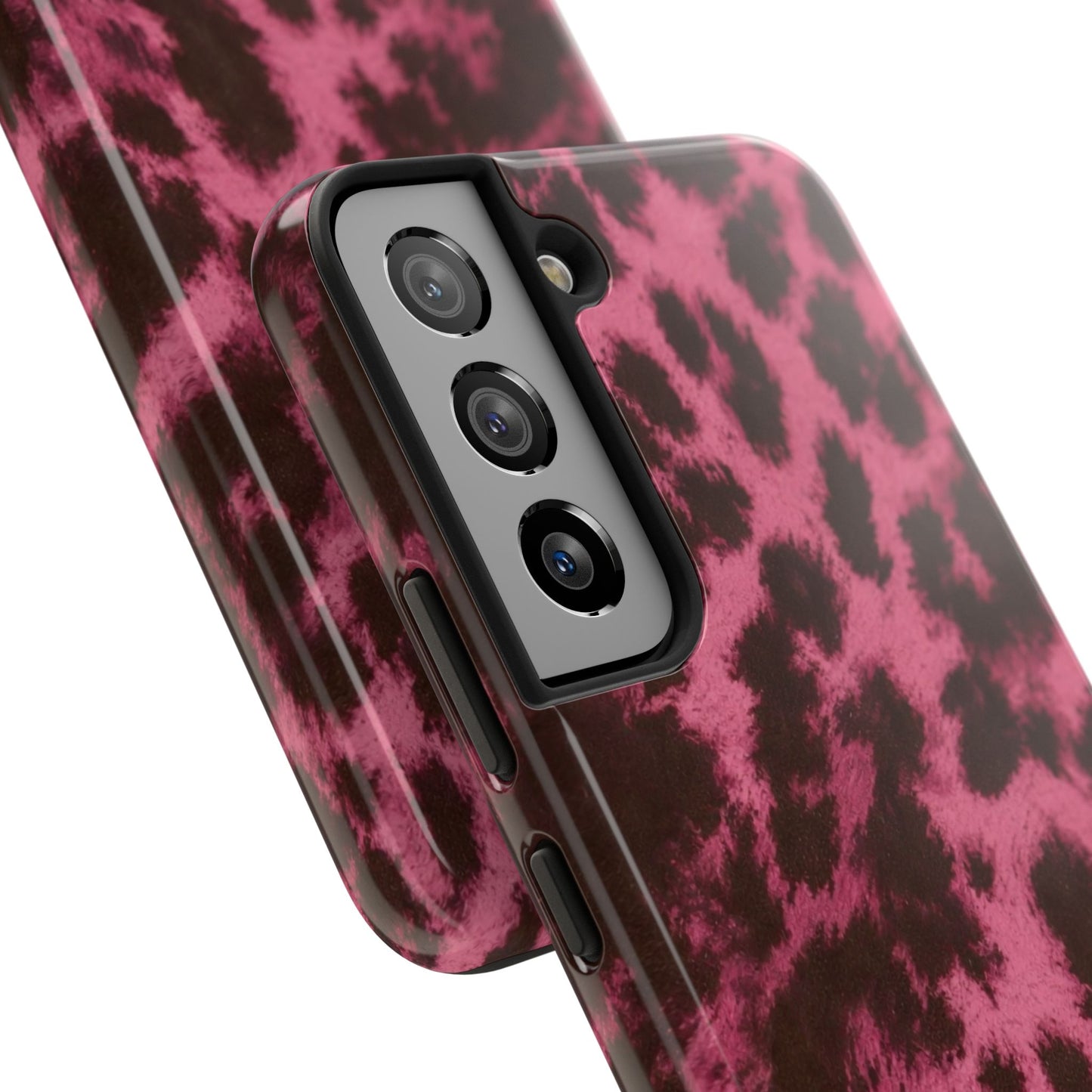 Pink Leopard Print - Protective Phone Case