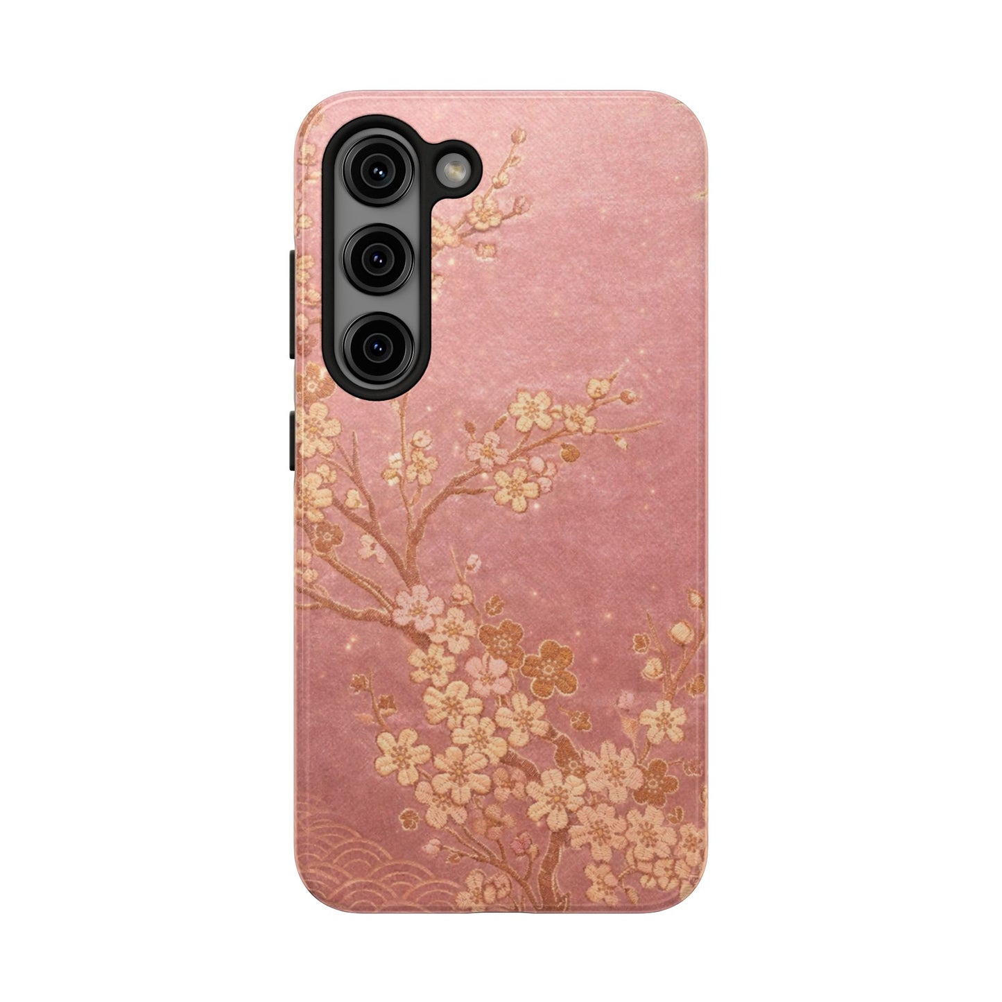 Pink Gold Cherry Blossom - Protective Phone Case