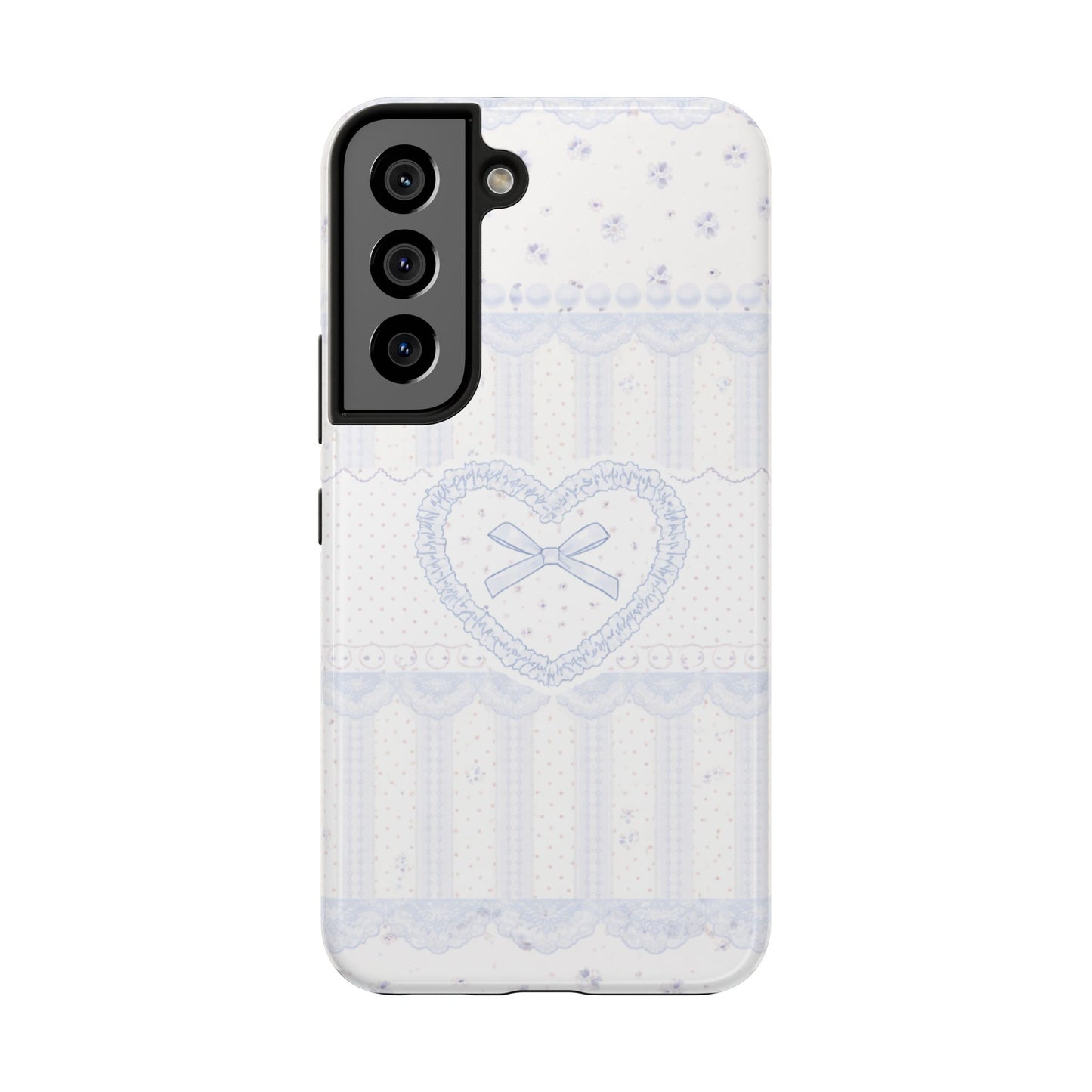 Coquette Blue Lace - Protective Phone Case