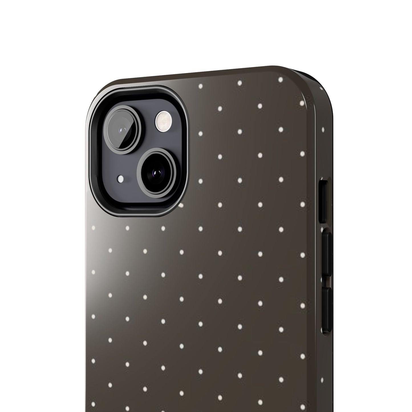 Brown Mini Polka Dot - Protective Phone Case