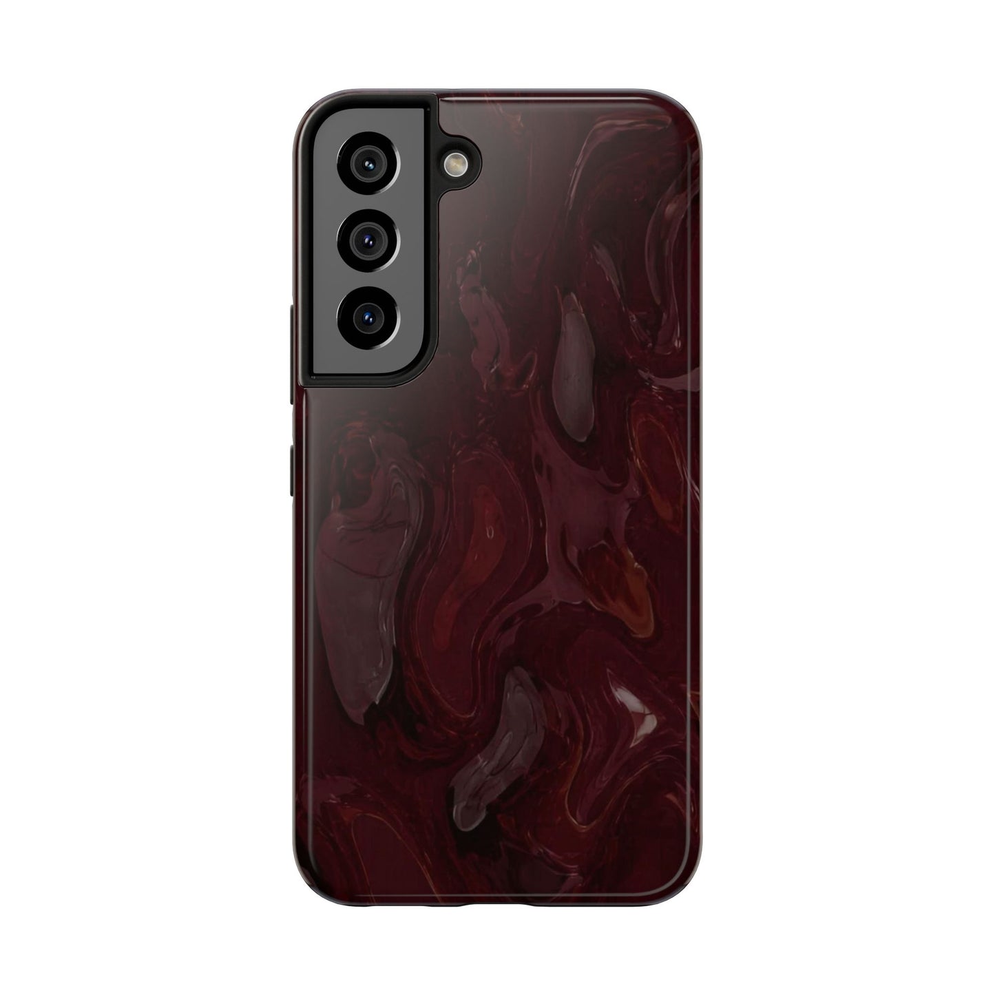 Glossy Maroon - Protective Phone Case