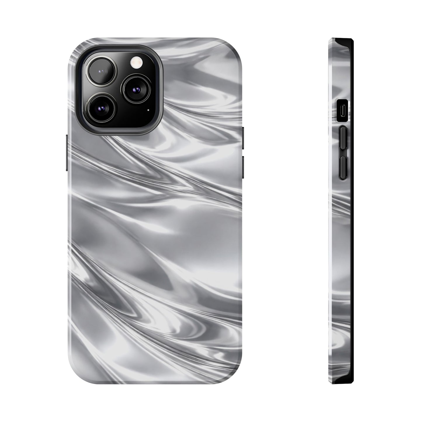 Silver Metallic - Protective Phone Case