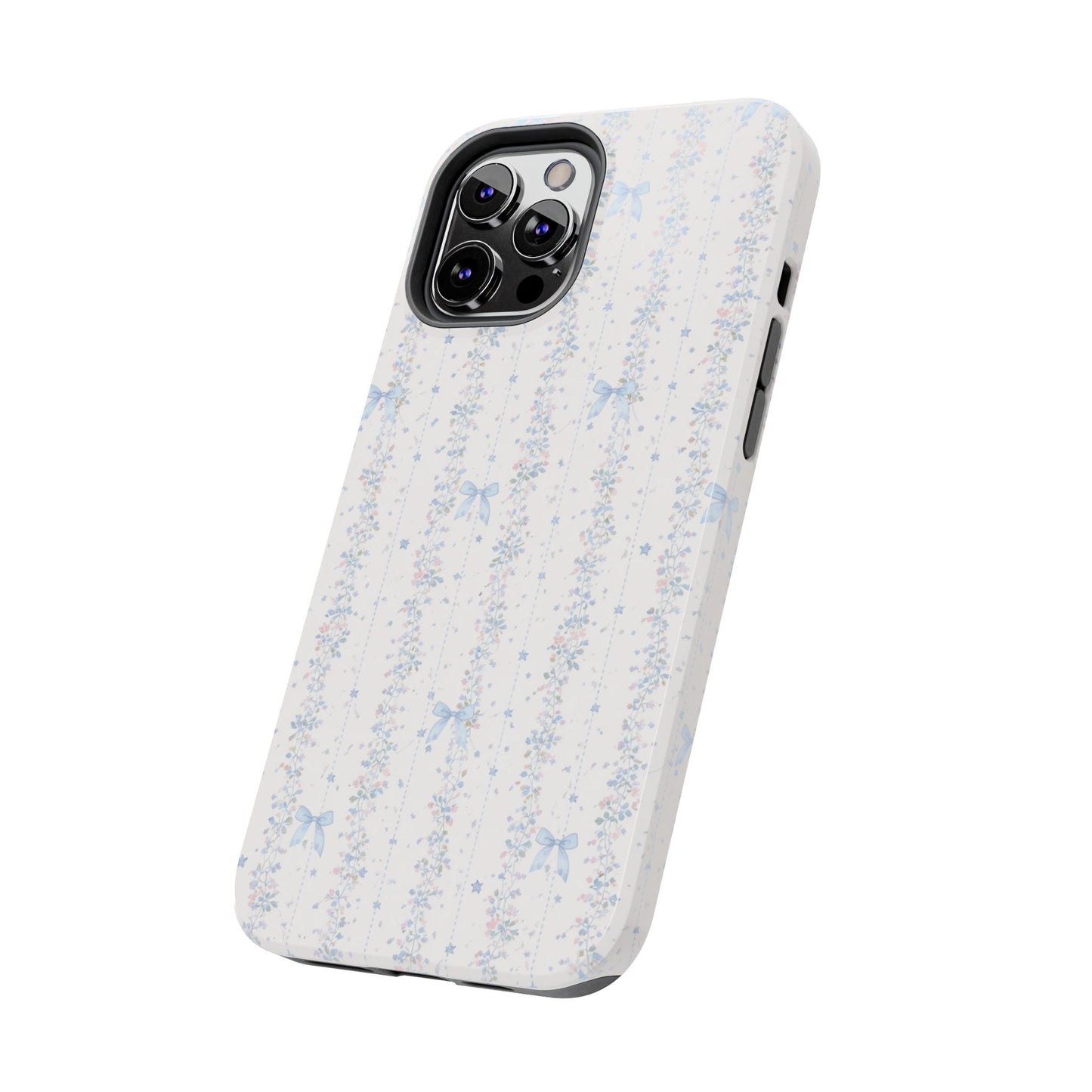 Bows and Stripes - Protective Phone Case