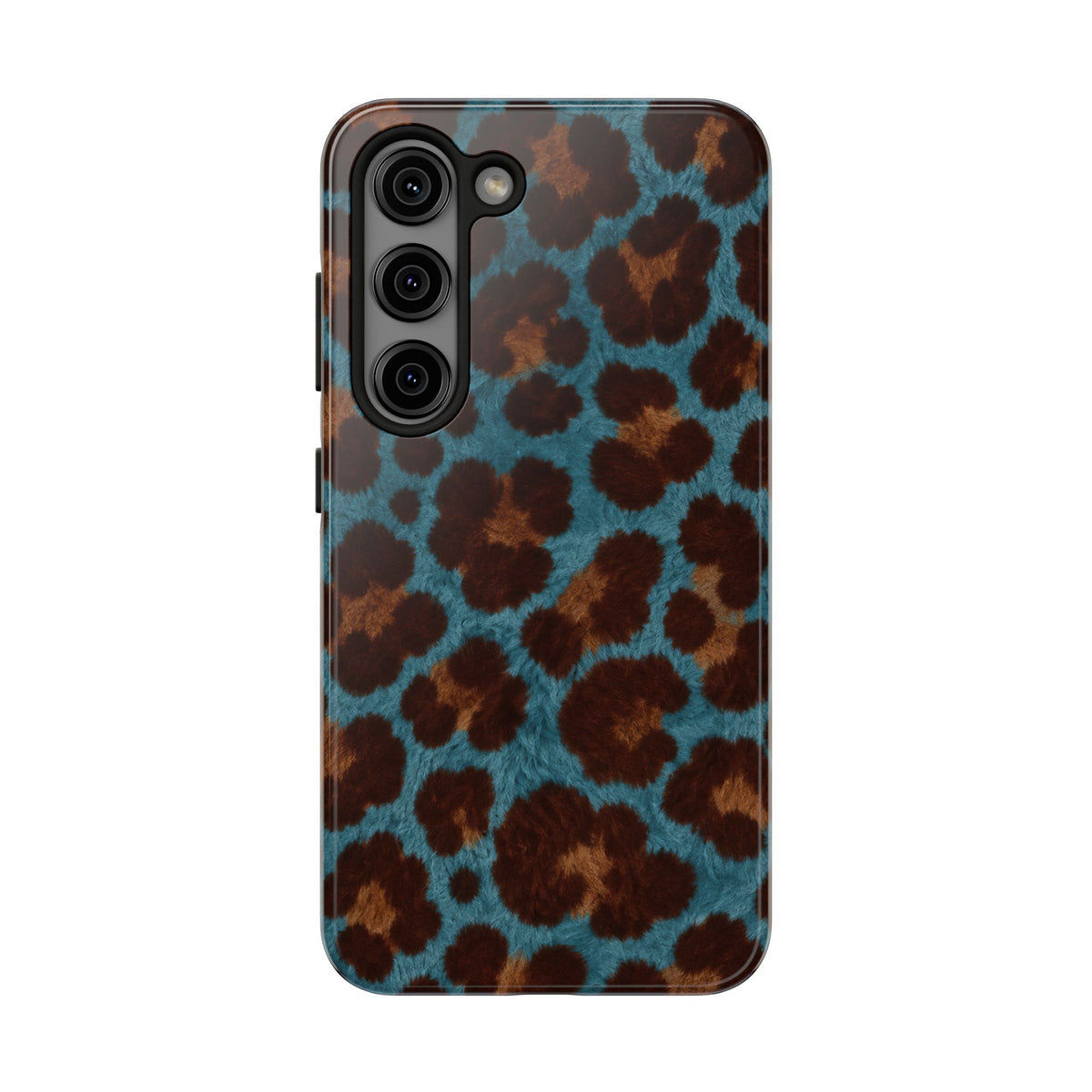 Teal Leopard - Protective Phone Case