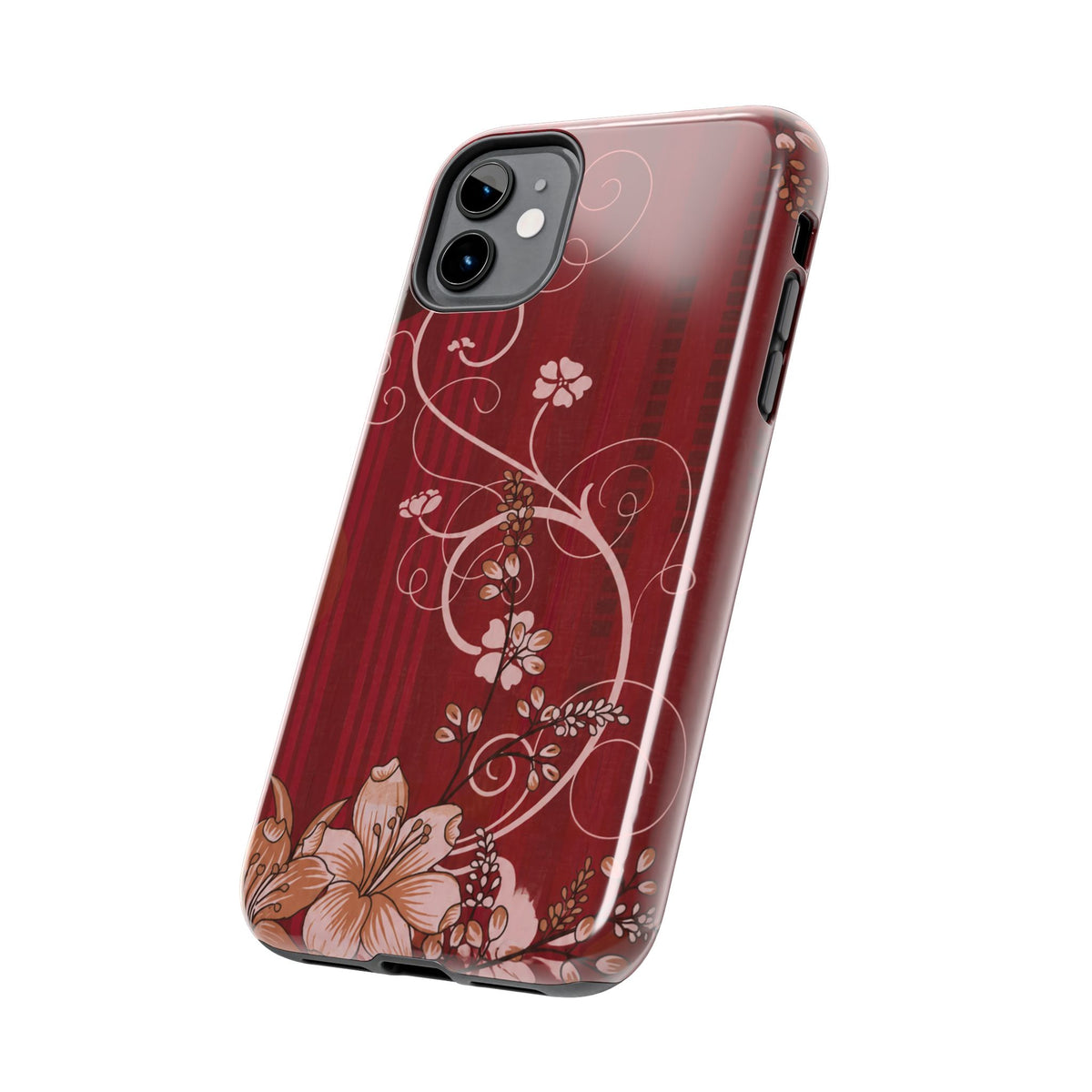 Crimson Bloom - Protective Phone Case