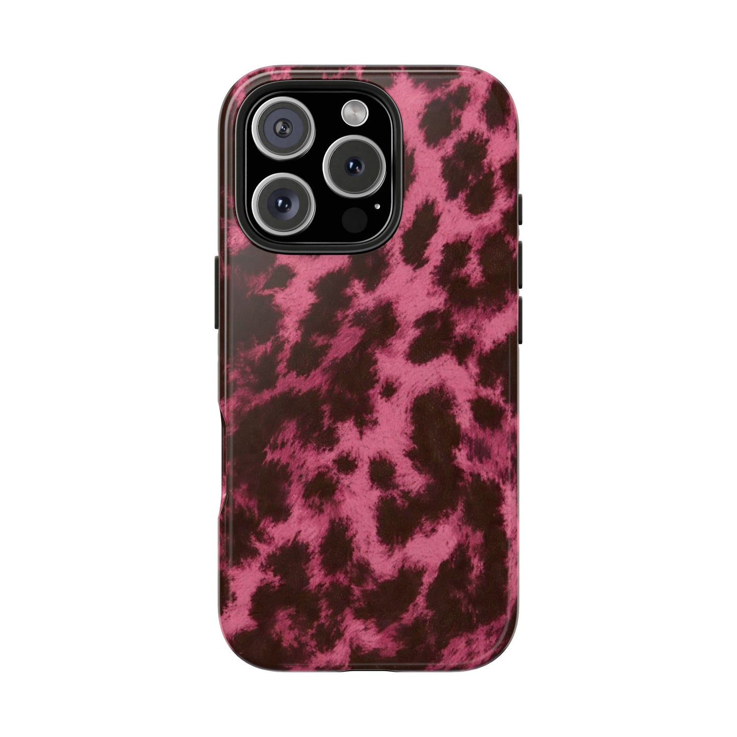 Pink Leopard Print - Protective Phone Case