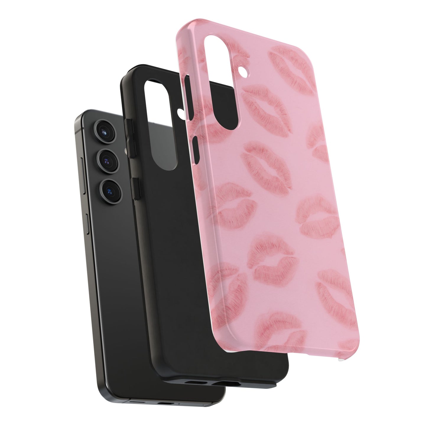 Pink Rosy Kisses - Protective Phone Case