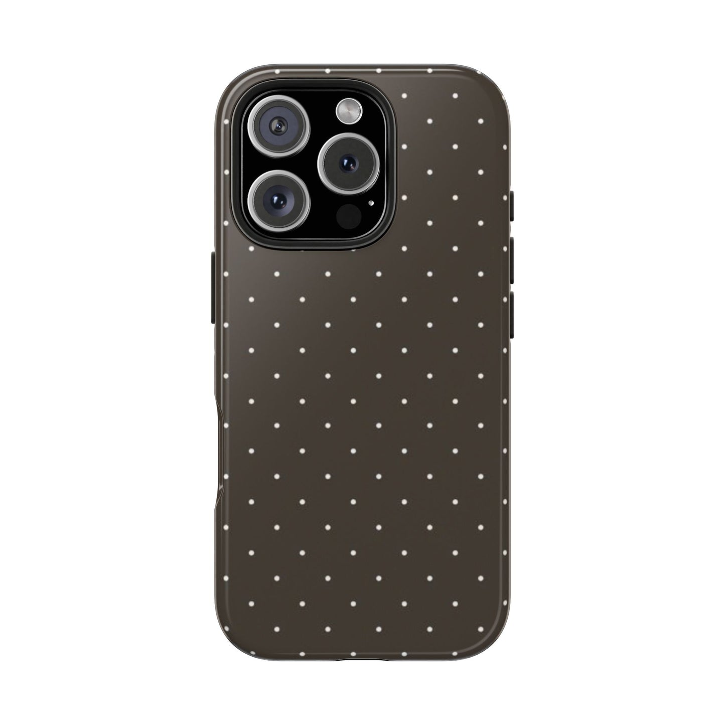 Brown Mini Polka Dot - Protective Phone Case