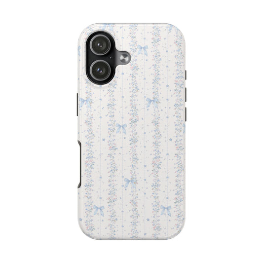 Bows and Stripes - Protective Phone Case