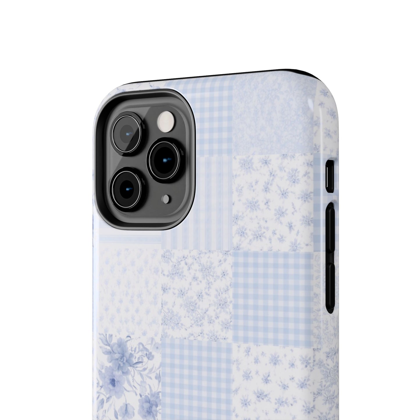 Baby Blue Plaid - Protective Phone Case