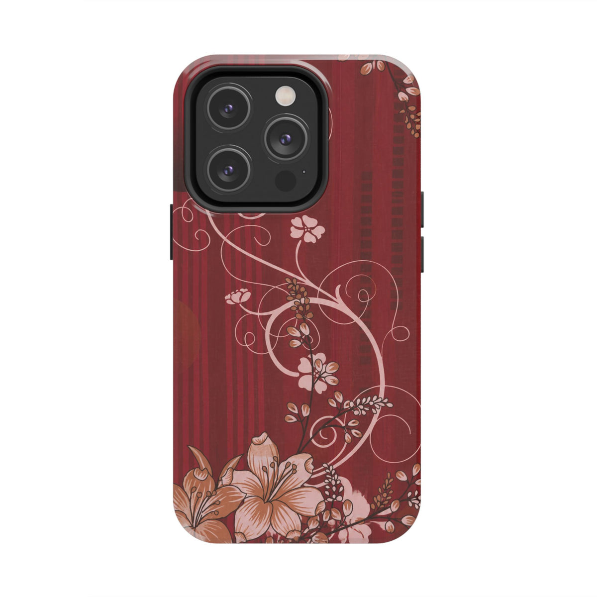 Crimson Bloom - Protective Phone Case