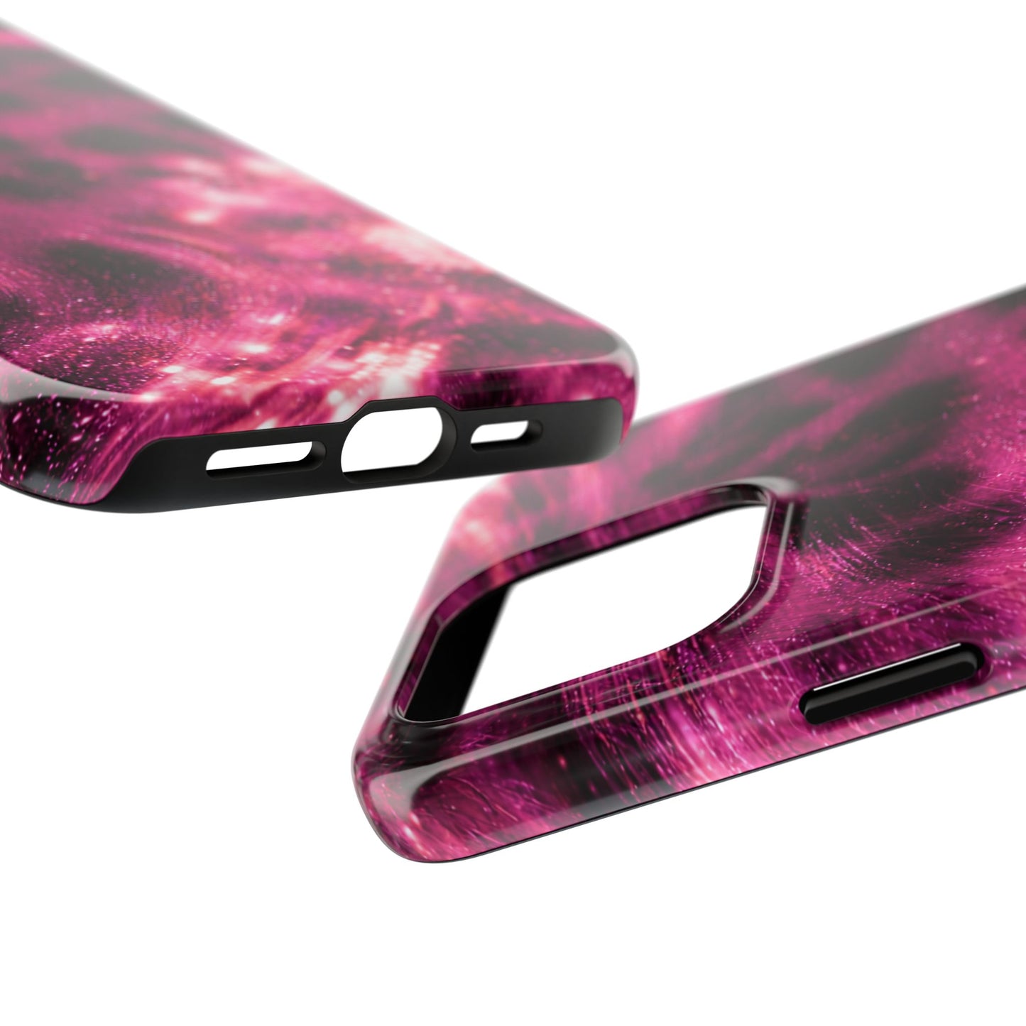 Magenta Y2K Leopard - Protective Phone Case